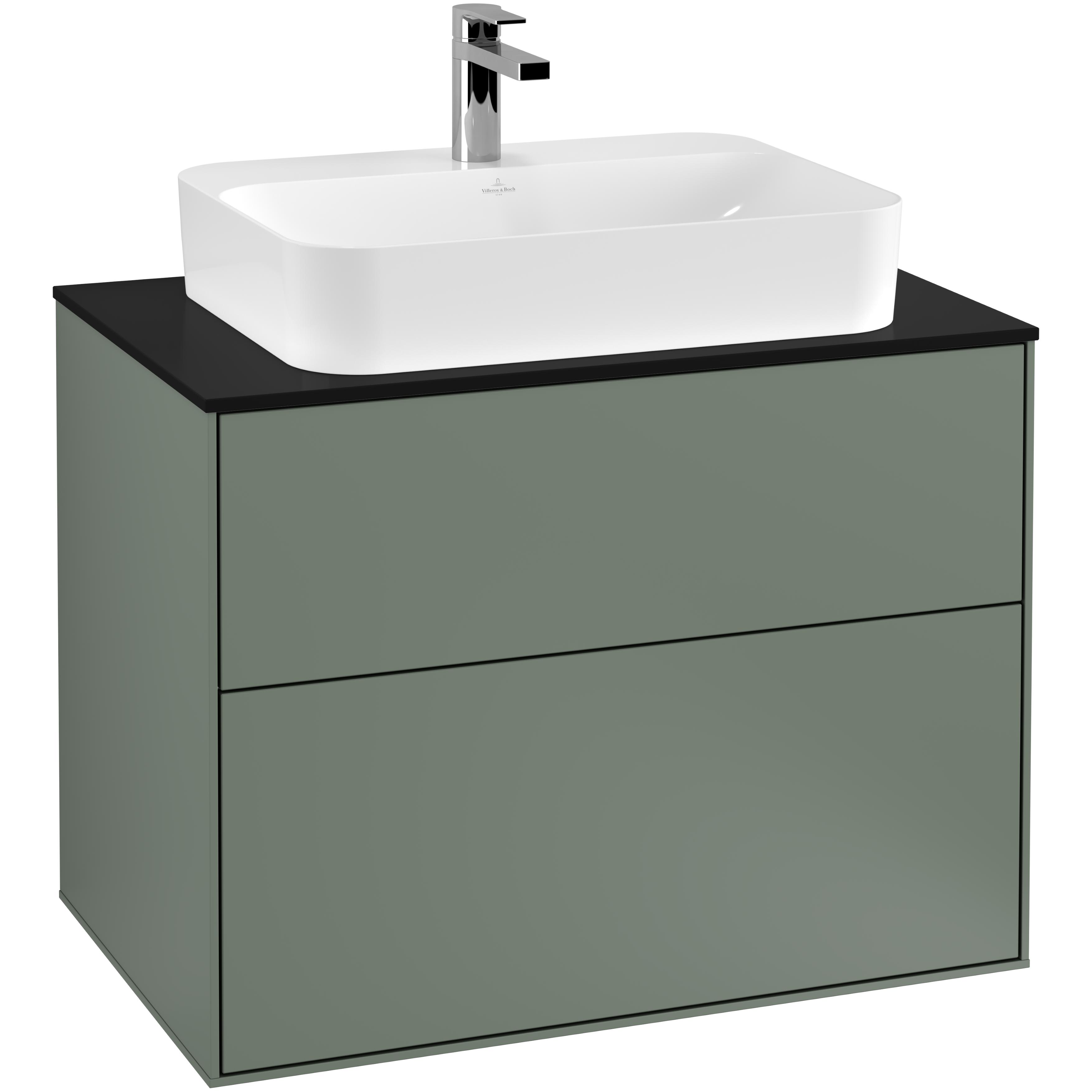 Tvättställsskåp Villeroy & Boch Finion med 2 Lådor och Bänkskiva för Ytmonterat Tvättställ | badrum - badrumsmobler - tvattstallsskap-och-kommod | KakelKungen