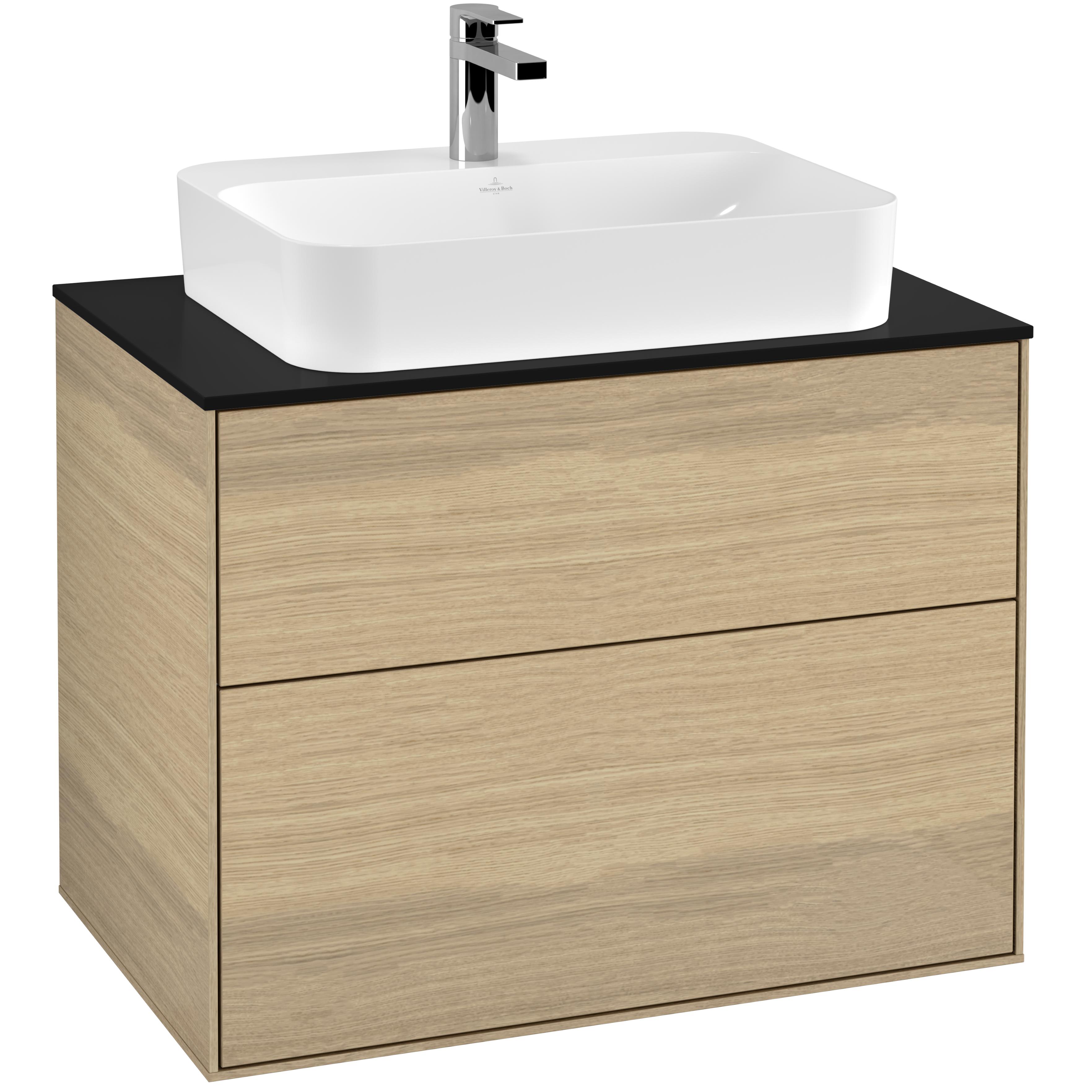 Tvättställsskåp Villeroy & Boch Finion med 2 Lådor och Bänkskiva för Ytmonterat Tvättställ | badrum - badrumsmobler - tvattstallsskap-och-kommod | KakelKungen