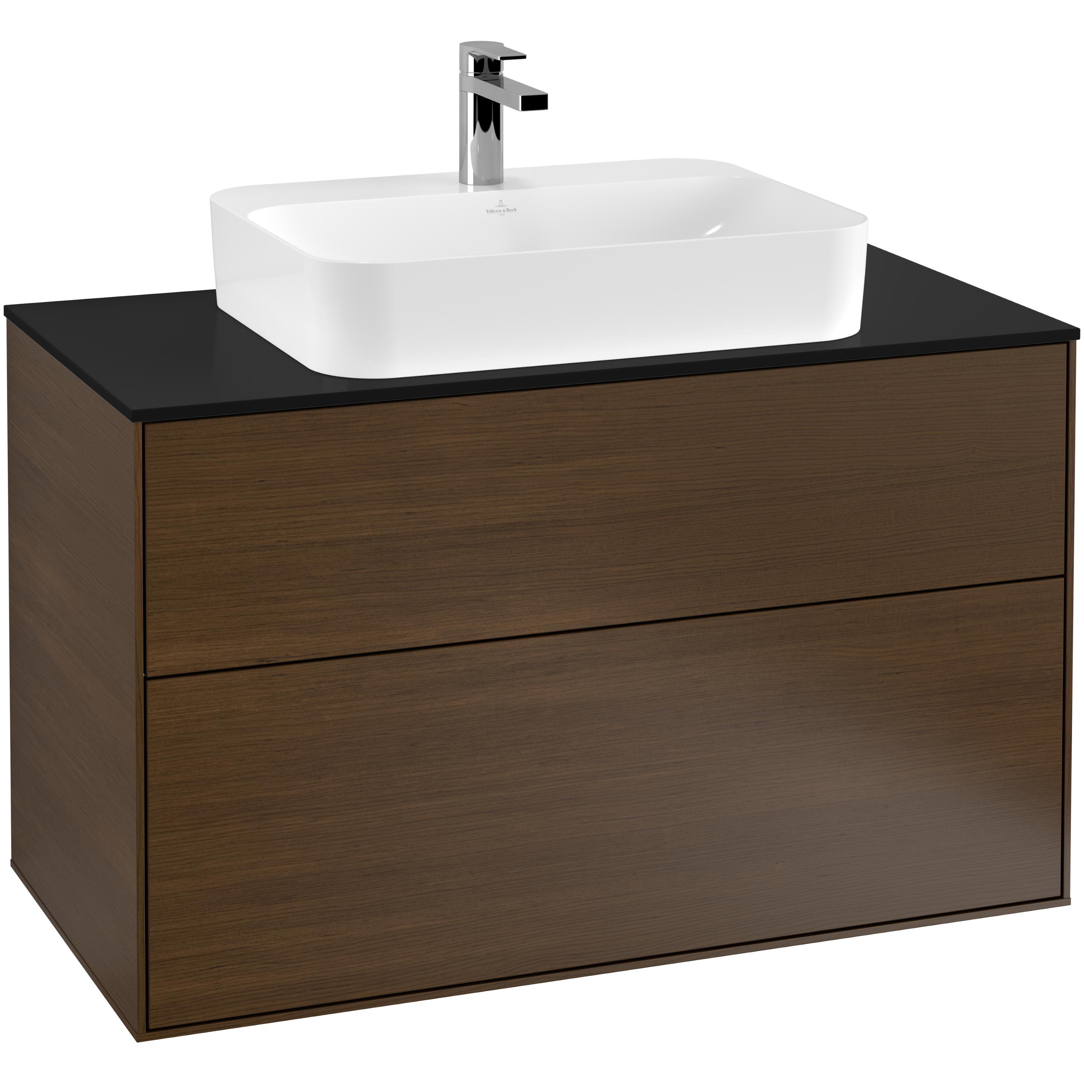 Tvättställsskåp Villeroy & Boch Finion med 2 Lådor och Bänkskiva för Ytmonterat Tvättställ | badrum - badrumsmobler - tvattstallsskap-och-kommod | KakelKungen