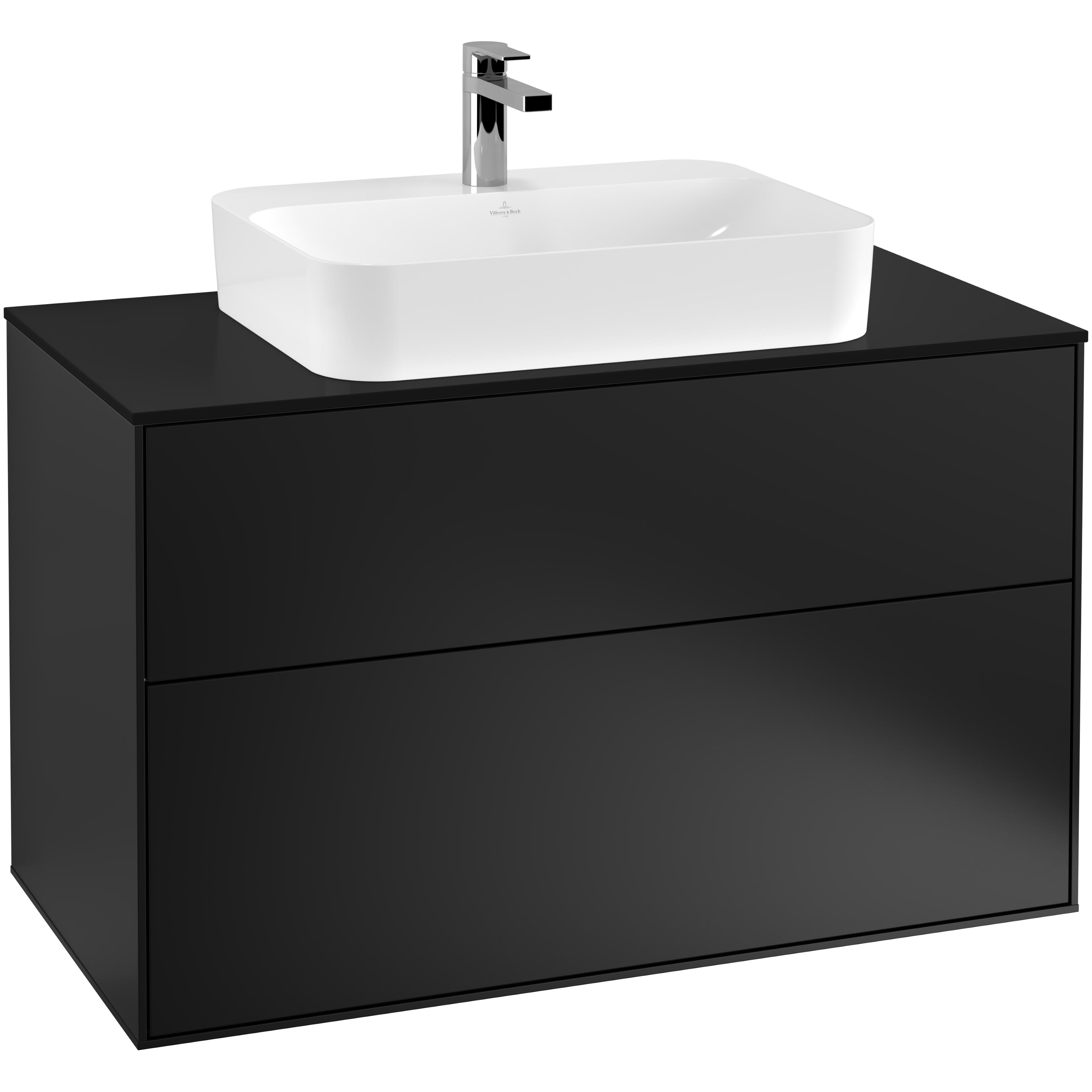 Tvättställsskåp Villeroy & Boch Finion med 2 Lådor och Bänkskiva för Ytmonterat Tvättställ | badrum - badrumsmobler - tvattstallsskap-och-kommod | KakelKungen