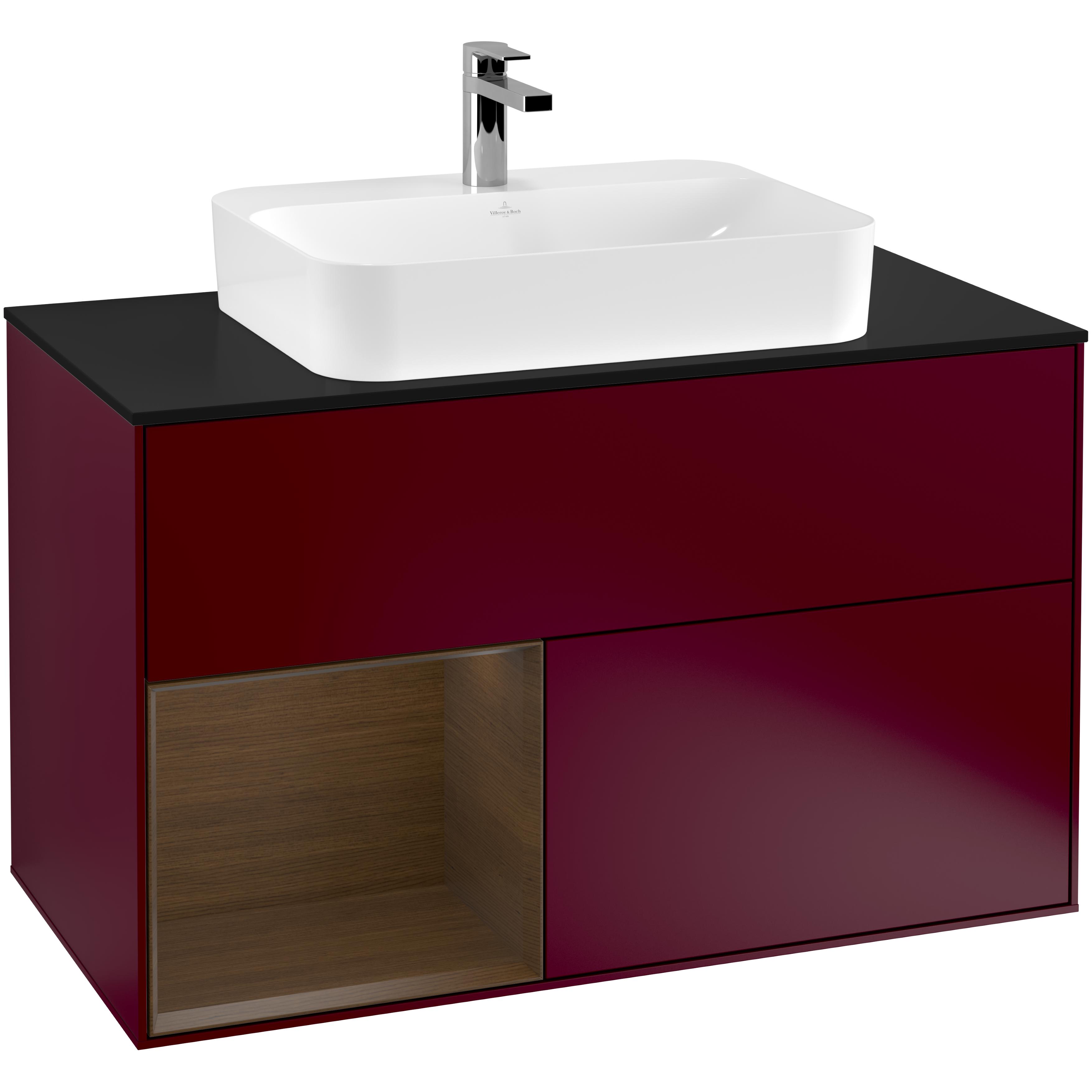 Tvättställsskåp Villeroy & Boch Finion med 2 Lådor Hylla och Bänkskiva för Ytmonterat Tvättställ | badrum - badrumsmobler - tvattstallsskap-och-kommod | KakelKungen