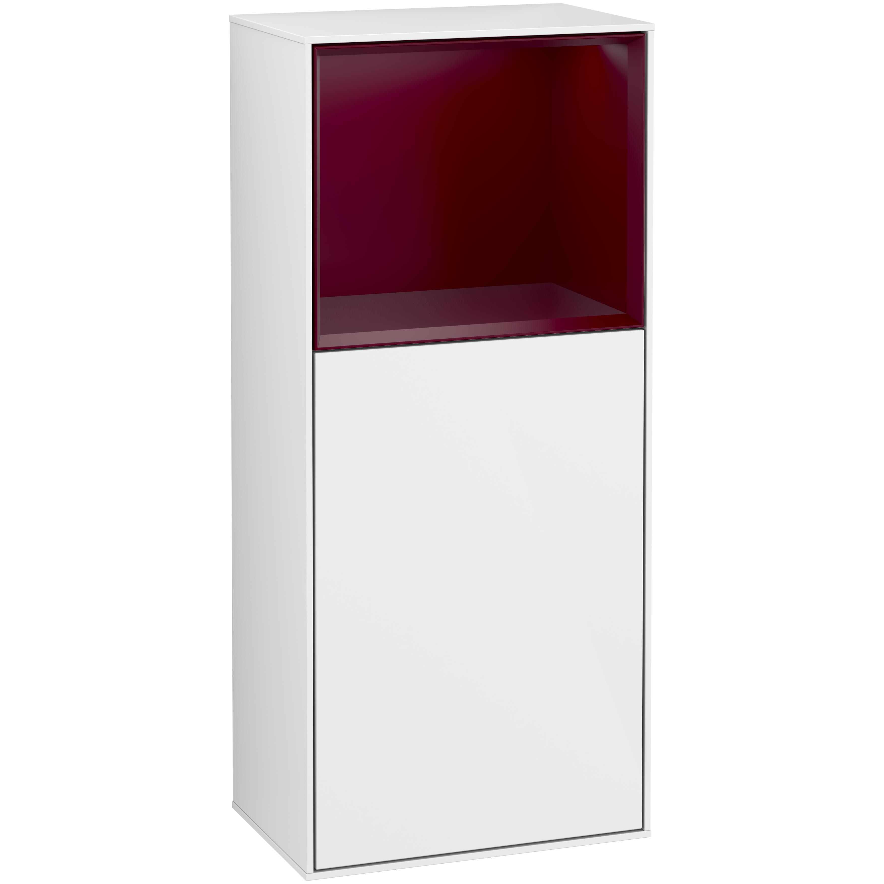 Väggskåp Villeroy & Boch Finion med 1 Dörr och Öppen Hylla Uppe 418 mm