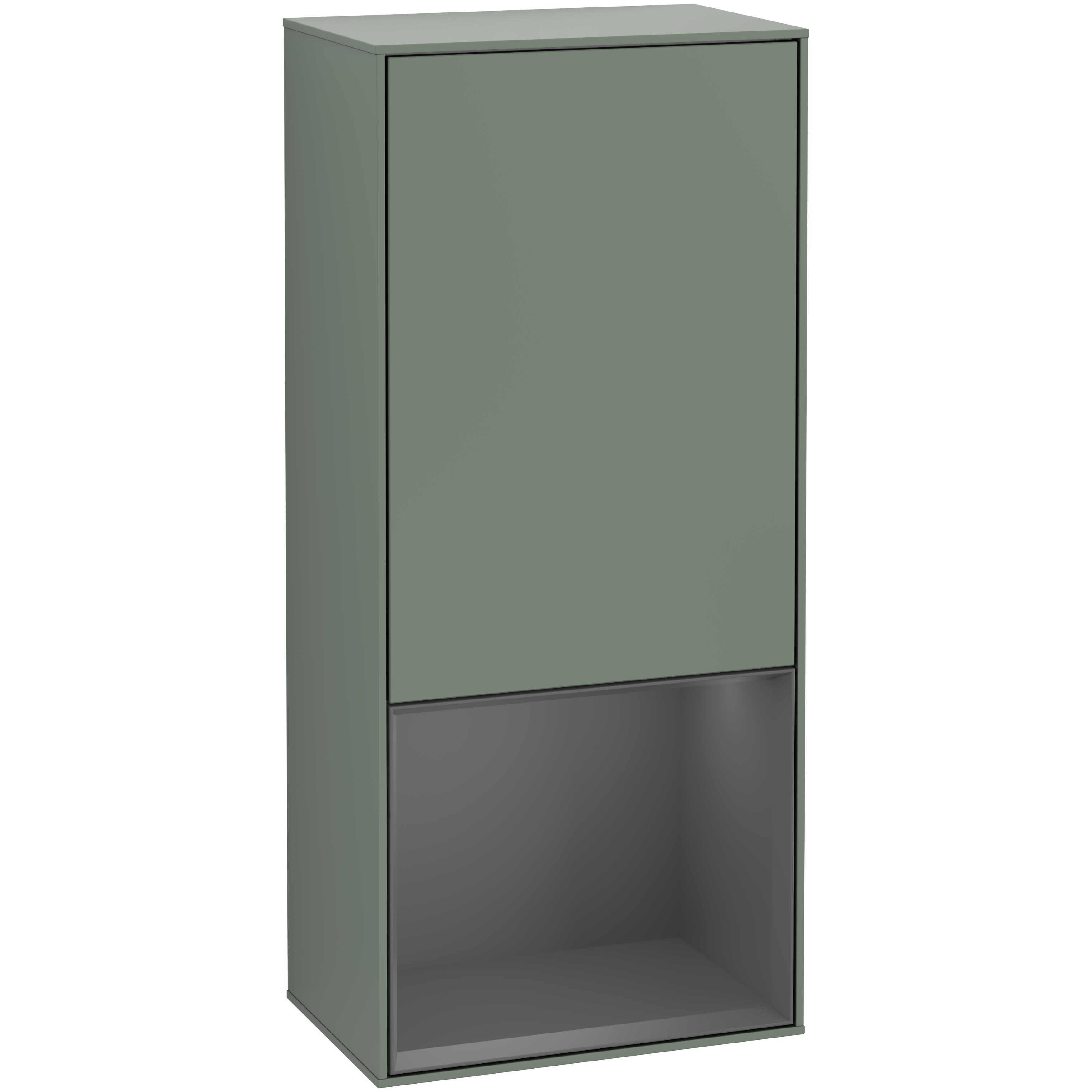 Väggskåp Villeroy & Boch Finion med 1 Dörr och Öppen Hylla Nere 418 mm