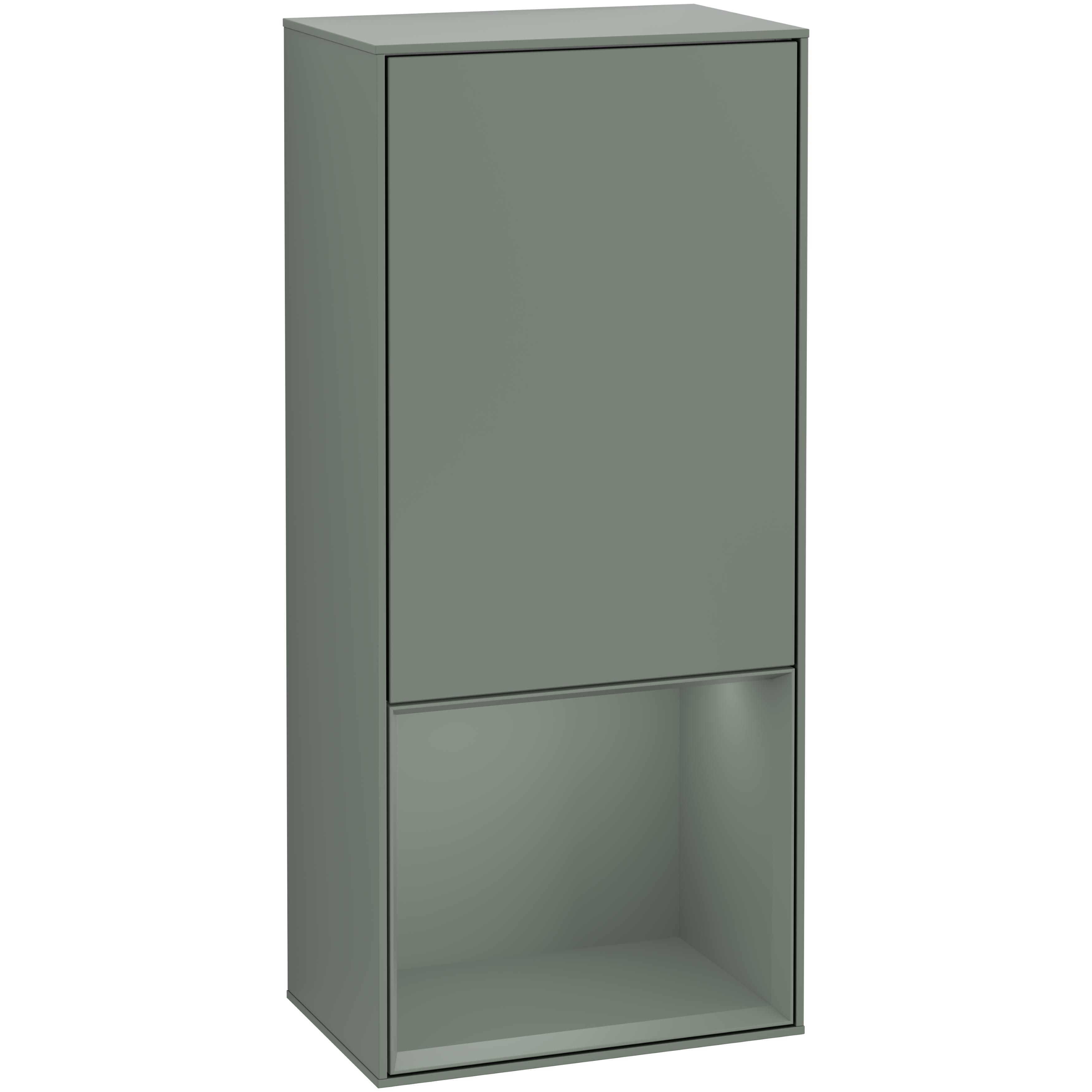 Väggskåp Villeroy & Boch Finion med 1 Dörr och Öppen Hylla Nere 418 mm