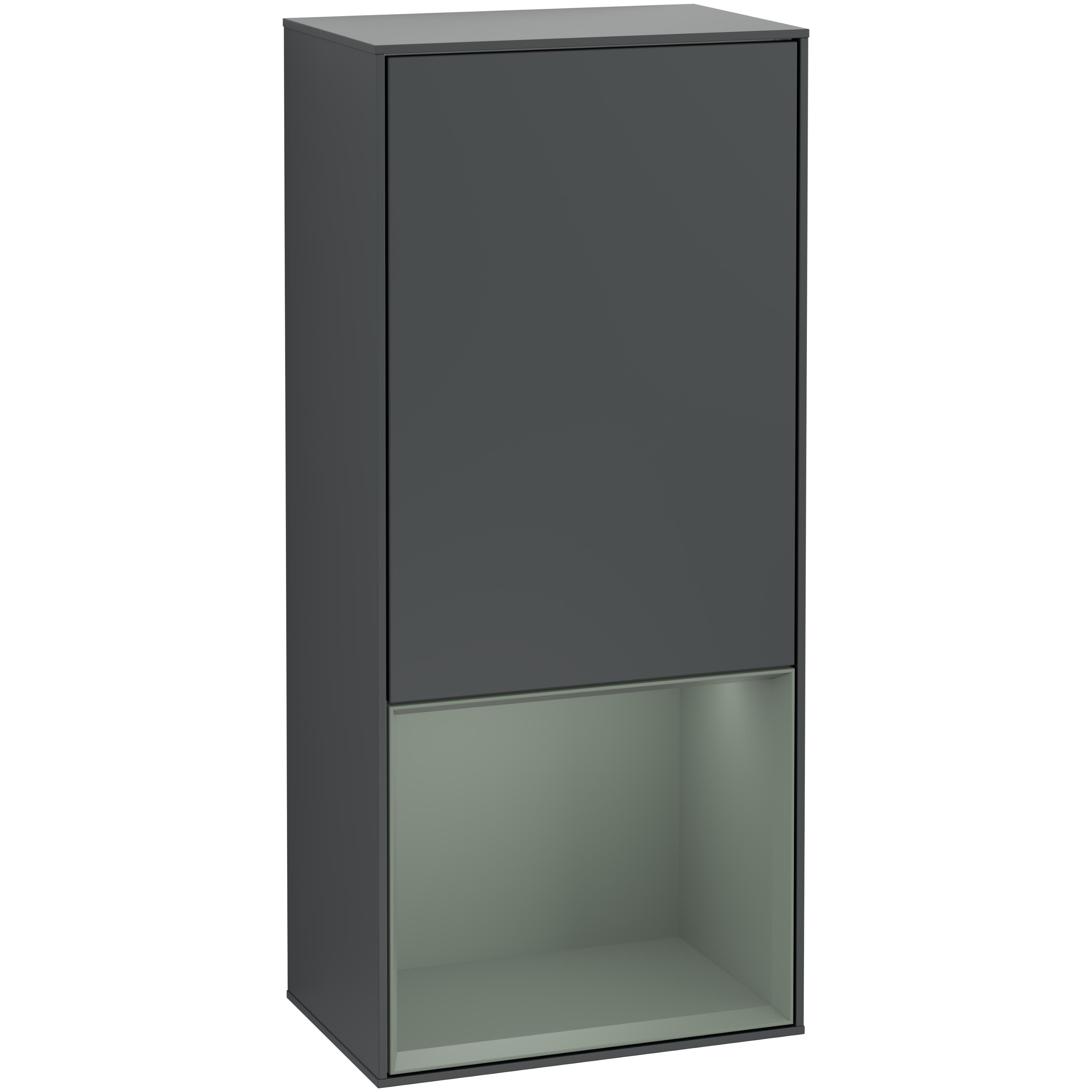 Väggskåp Villeroy & Boch Finion med 1 Dörr och Öppen Hylla Nere 418 mm