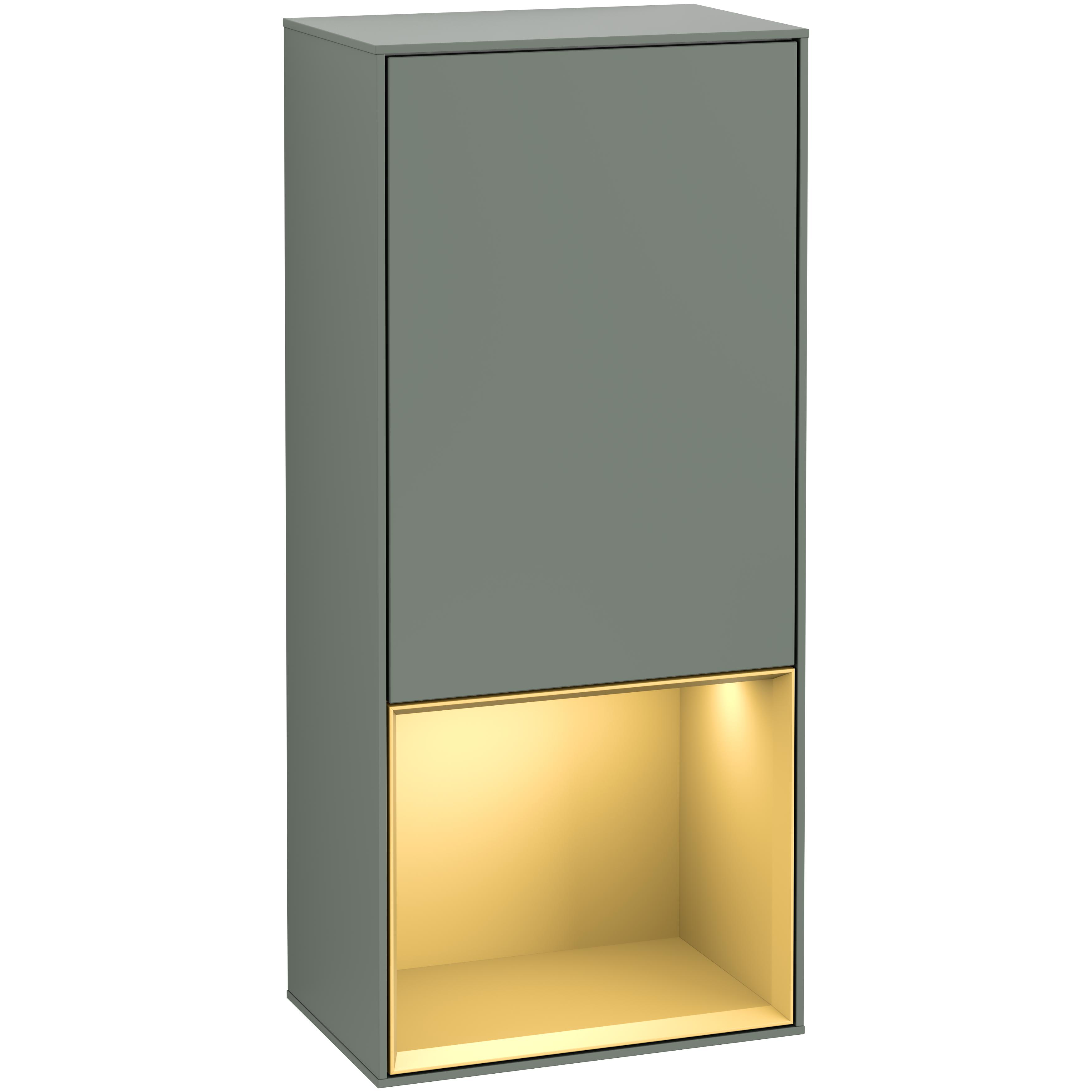 Väggskåp Villeroy & Boch Finion med 1 Dörr och Öppen Hylla Nere 418 mm