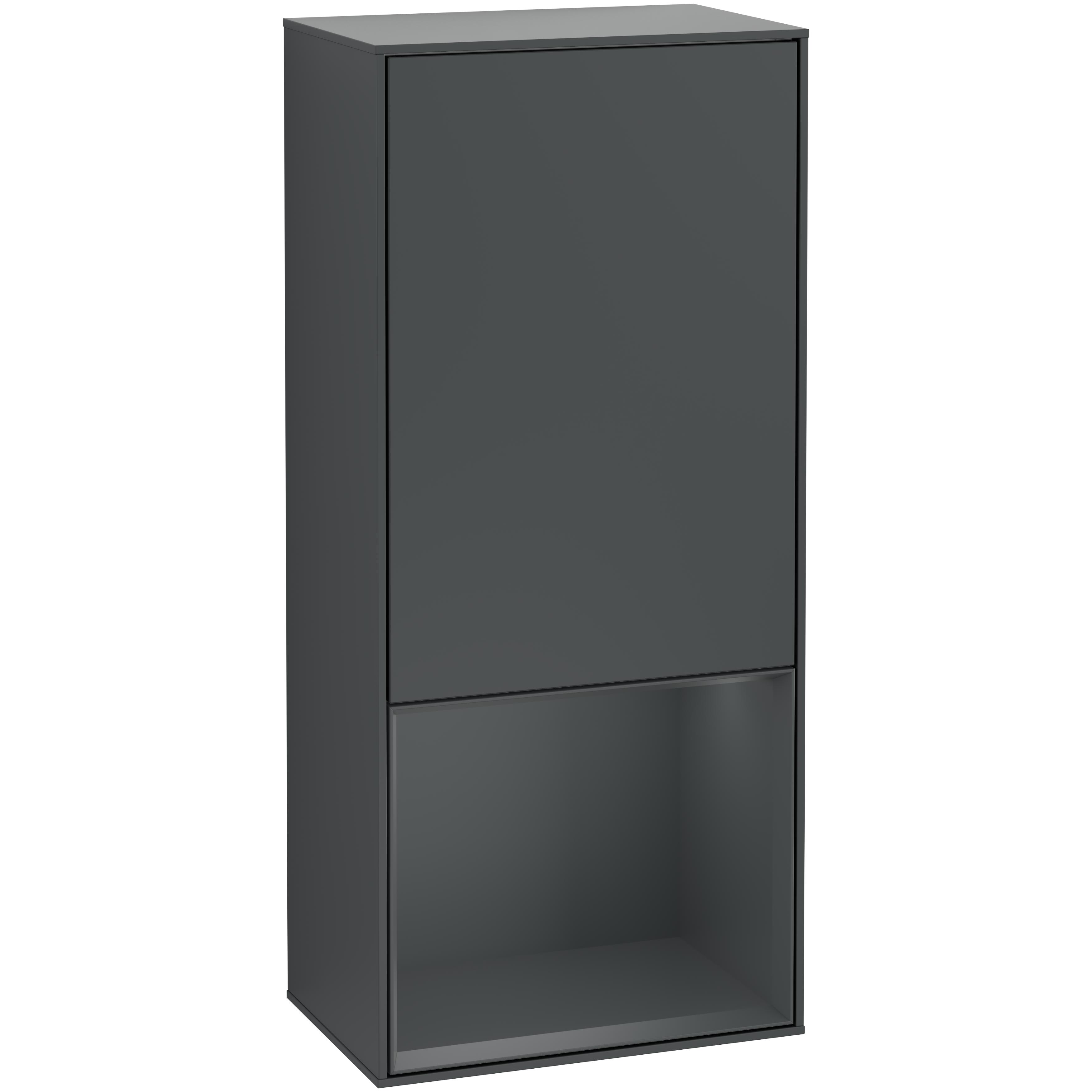Väggskåp Villeroy & Boch Finion med 1 Dörr och Öppen Hylla Nere 418 mm