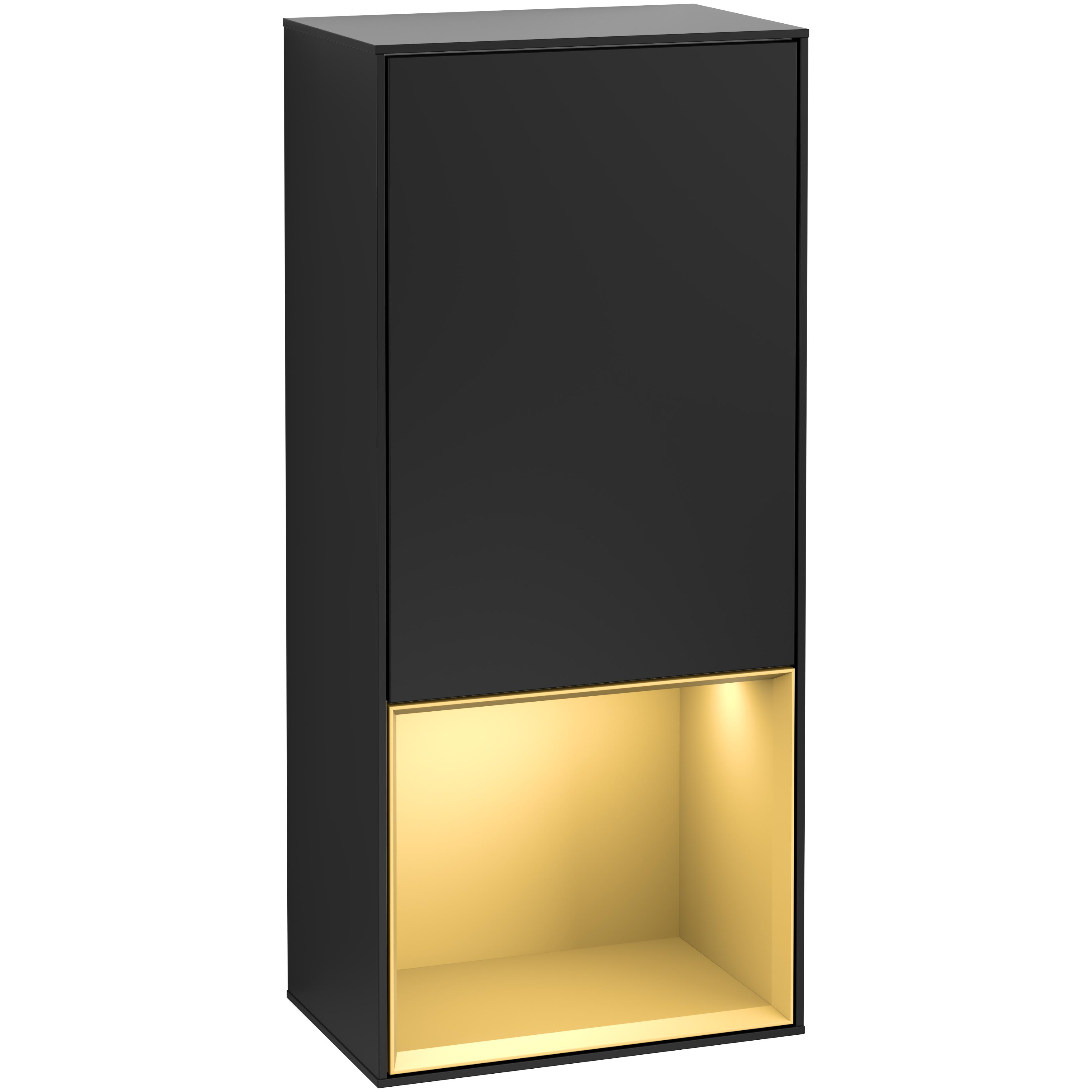 Väggskåp Villeroy & Boch Finion med 1 Dörr och Öppen Hylla Nere 418 mm