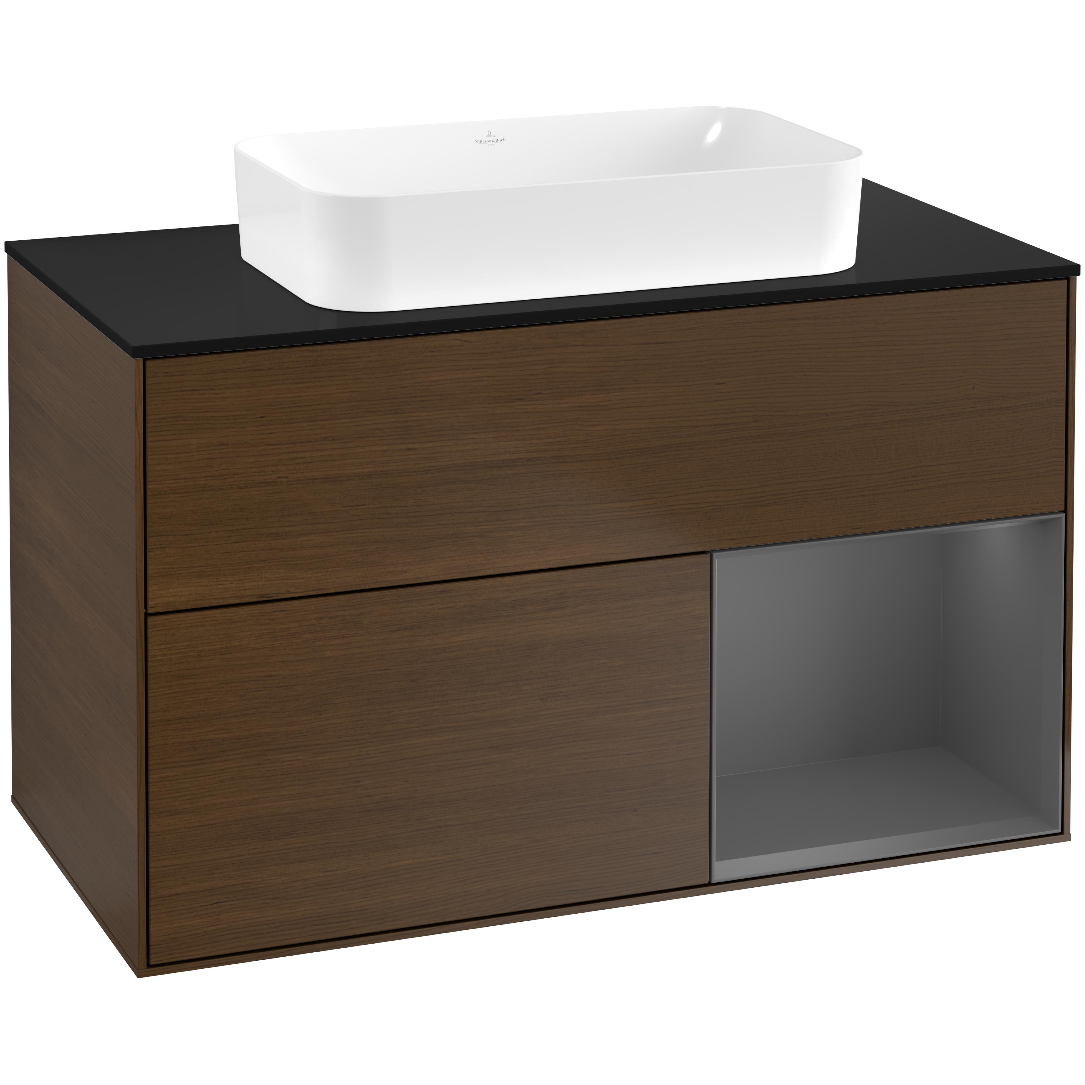 Tvättställsskåp Villeroy & Boch Finion med 2 Lådor Hylla och Bänkskiva för Fristående Tvättställ | badrum - badrumsmobler - tvattstallsskap-och-kommod | KakelKungen