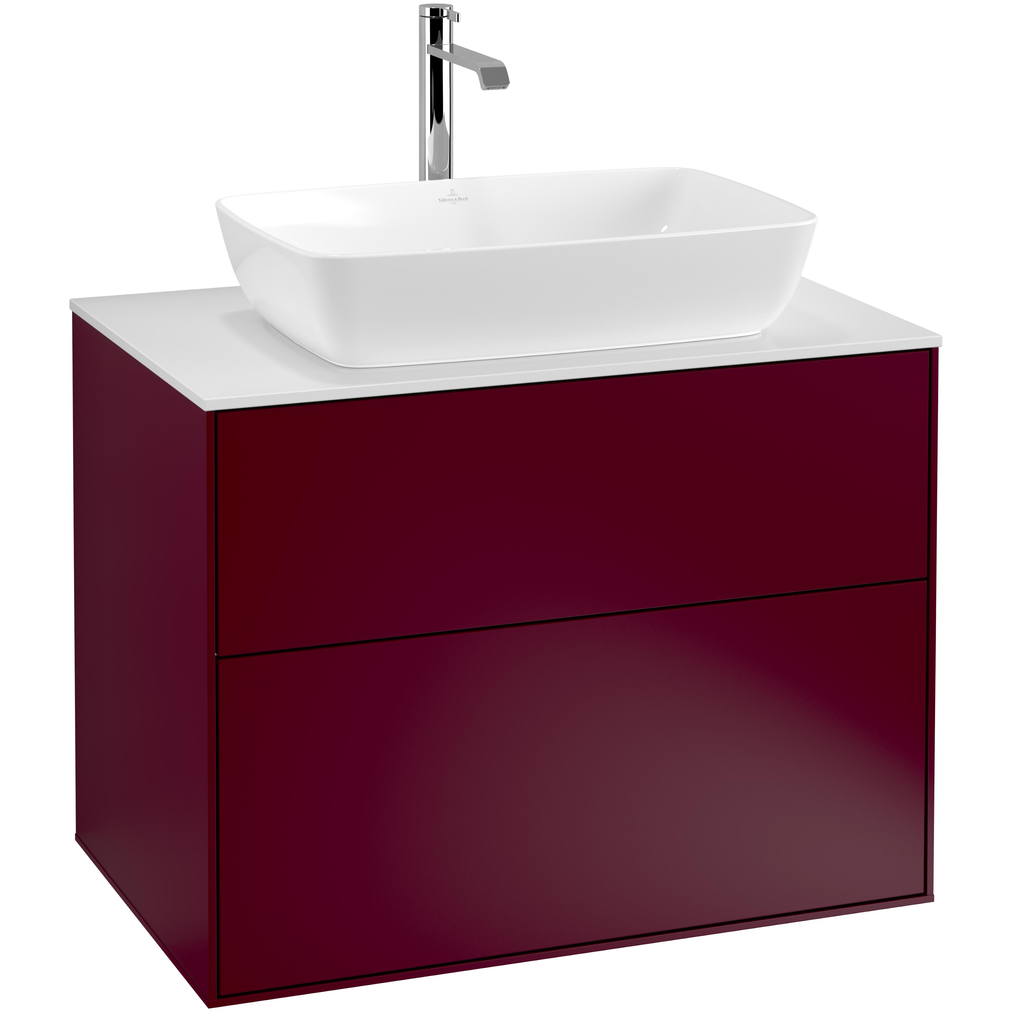 tvättställsskåp villeroy & boch finion med 2 lådor och bänkskiva för fristående tvättställ från artis & collaro