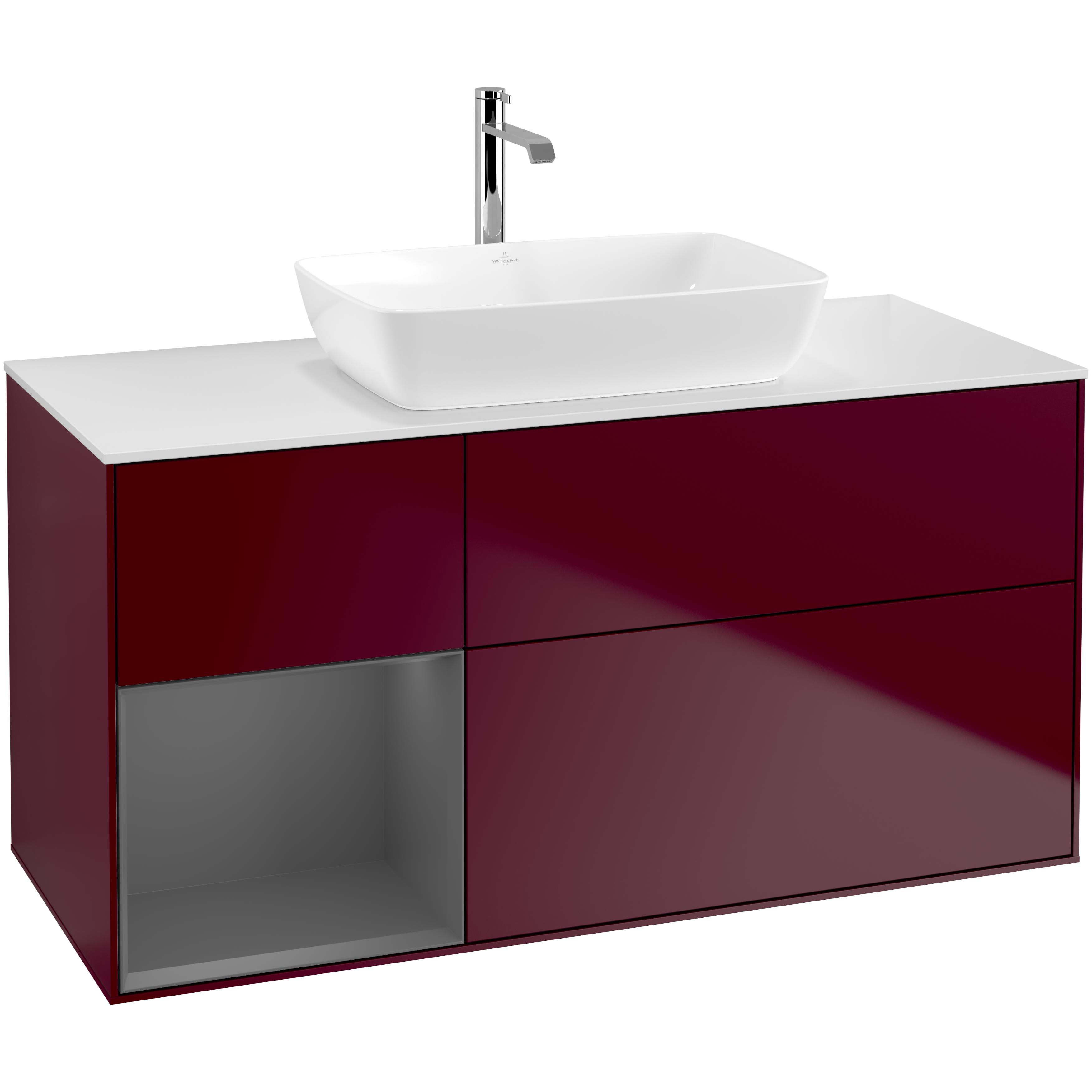 Tvättställsskåp Villeroy & Boch Finion med 3 Lådor Hylla och Bänkskiva för Fristående Tvättställ från Artis & Collaro