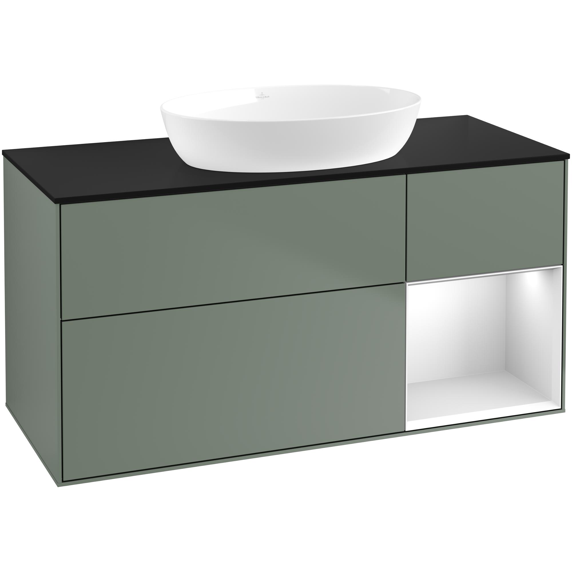 Tvättställsskåp Villeroy & Boch Finion med 3 Lådor Hylla och Bänkskiva för Fristående Tvättställ från Artis & Collaro | badrum - badrumsmobler - tvattstallsskap-och-kommod | KakelKungen