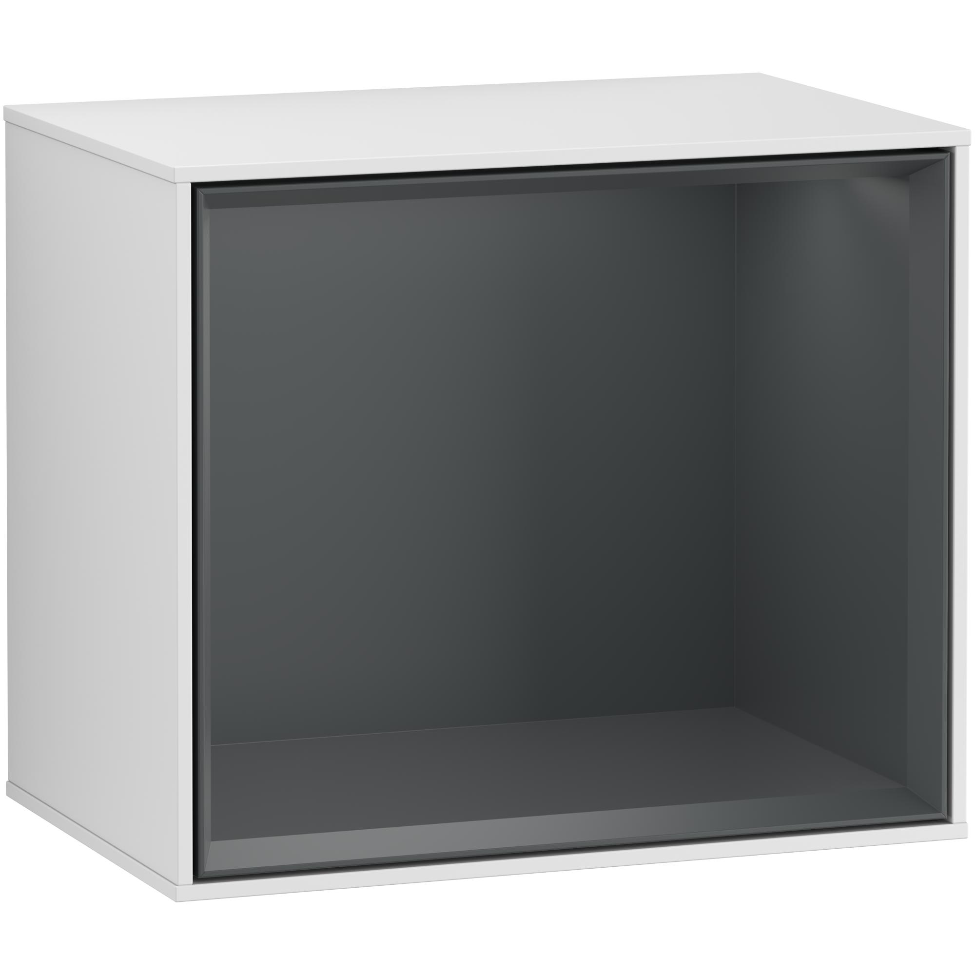 Badrumshylla Villeroy & Boch Finion 42 cm Vit Mattlack, Midnattsblå Mattlack