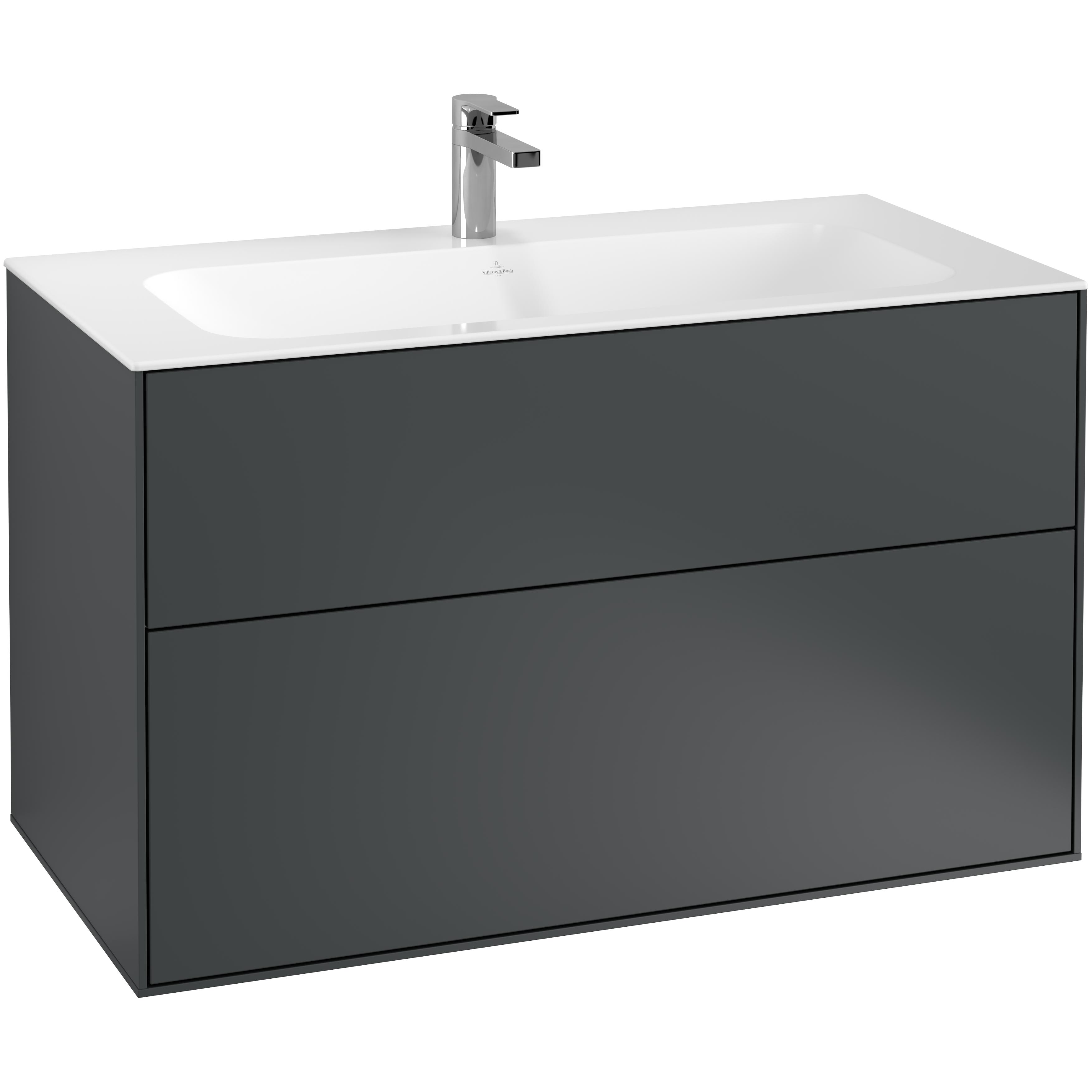 Tvättställsskåp Villeroy & Boch Finion med 2 Lådor för Inbyggt Tvättställ | badrum - badrumsmobler - tvattstallsskap-och-kommod | KakelKungen