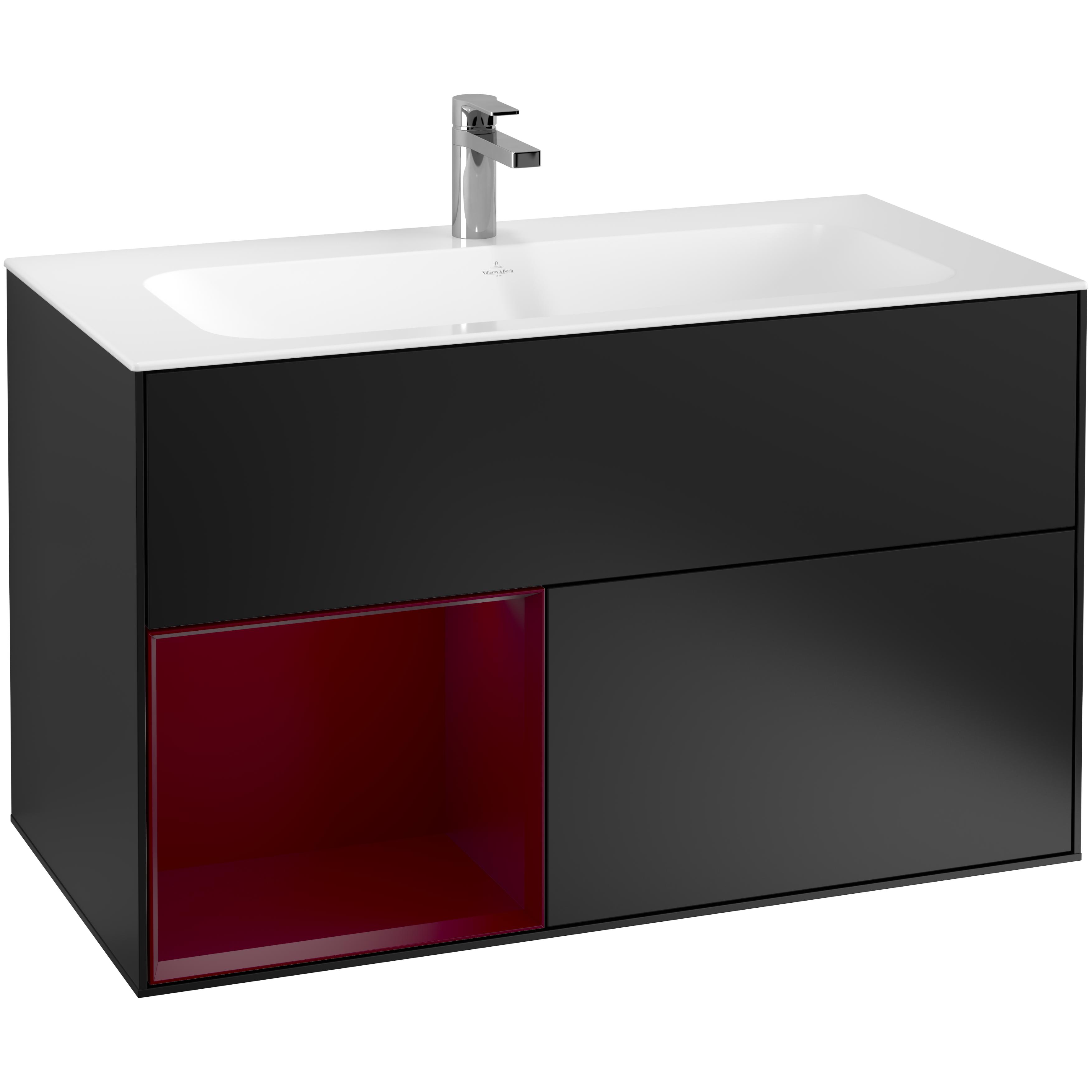 Tvättställsskåp Villeroy & Boch Finion med 2 Lådor och Hylla för Inbyggt Tvättställ | badrum - badrumsmobler - tvattstallsskap-och-kommod | KakelKungen