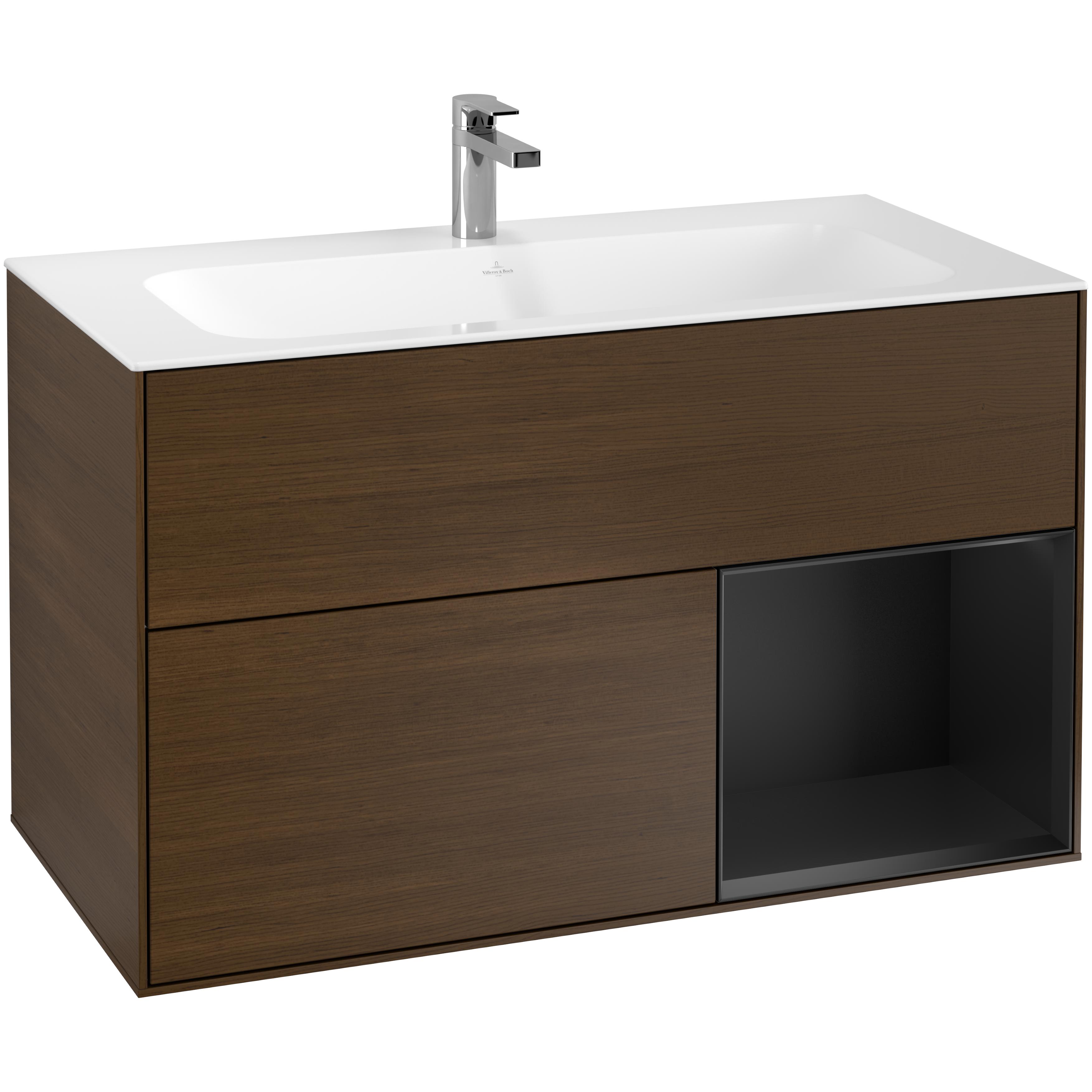 Tvättställsskåp Villeroy & Boch Finion med 2 Lådor och Hylla för Inbyggt Tvättställ | badrum - badrumsmobler - tvattstallsskap-och-kommod | KakelKungen