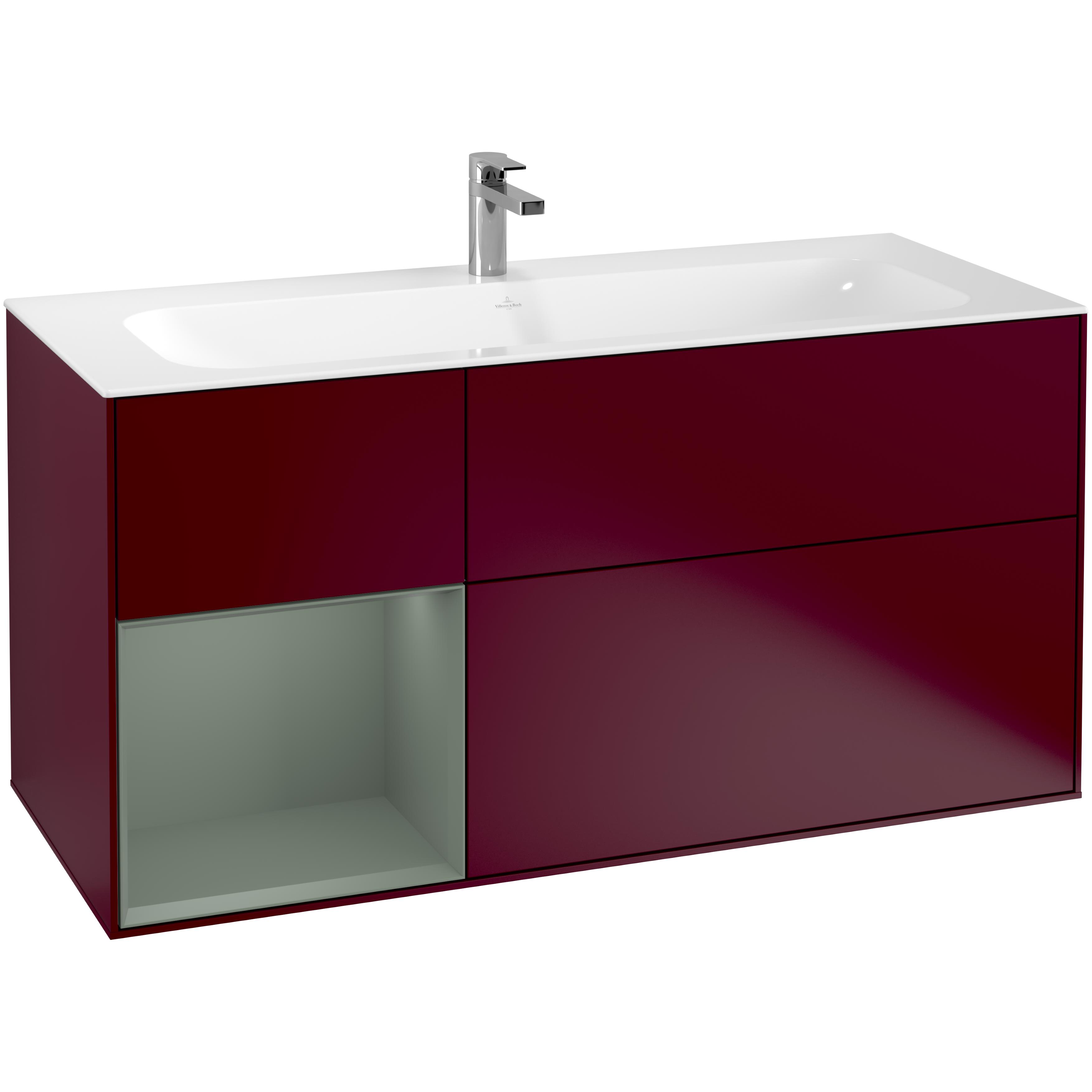 Tvättställsskåp Villeroy & Boch Finion med 3 Lådor och Hylla för Inbyggt Tvättställ | badrum - badrumsmobler - tvattstallsskap-och-kommod | KakelKungen