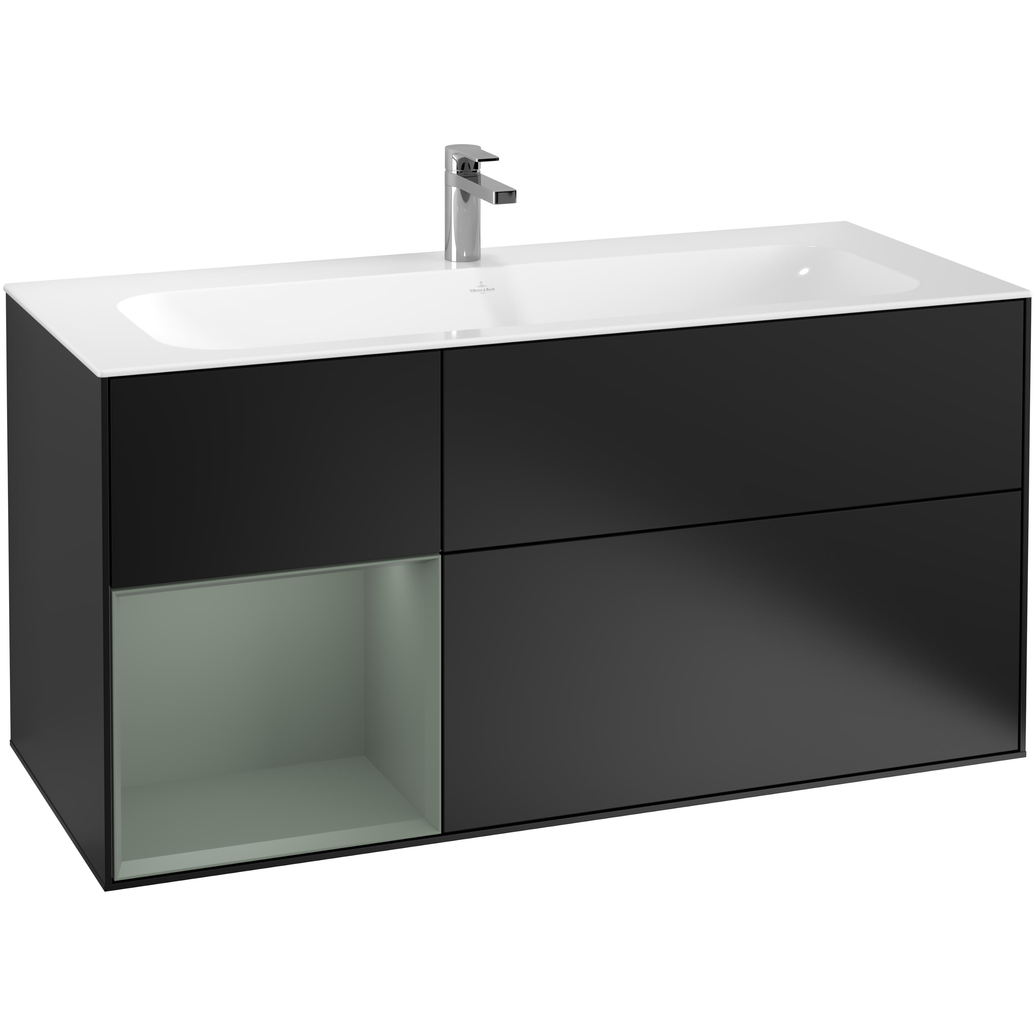 Tvättställsskåp Villeroy & Boch Finion med 3 Lådor och Hylla för Inbyggt Tvättställ | badrum - badrumsmobler - tvattstallsskap-och-kommod | KakelKungen