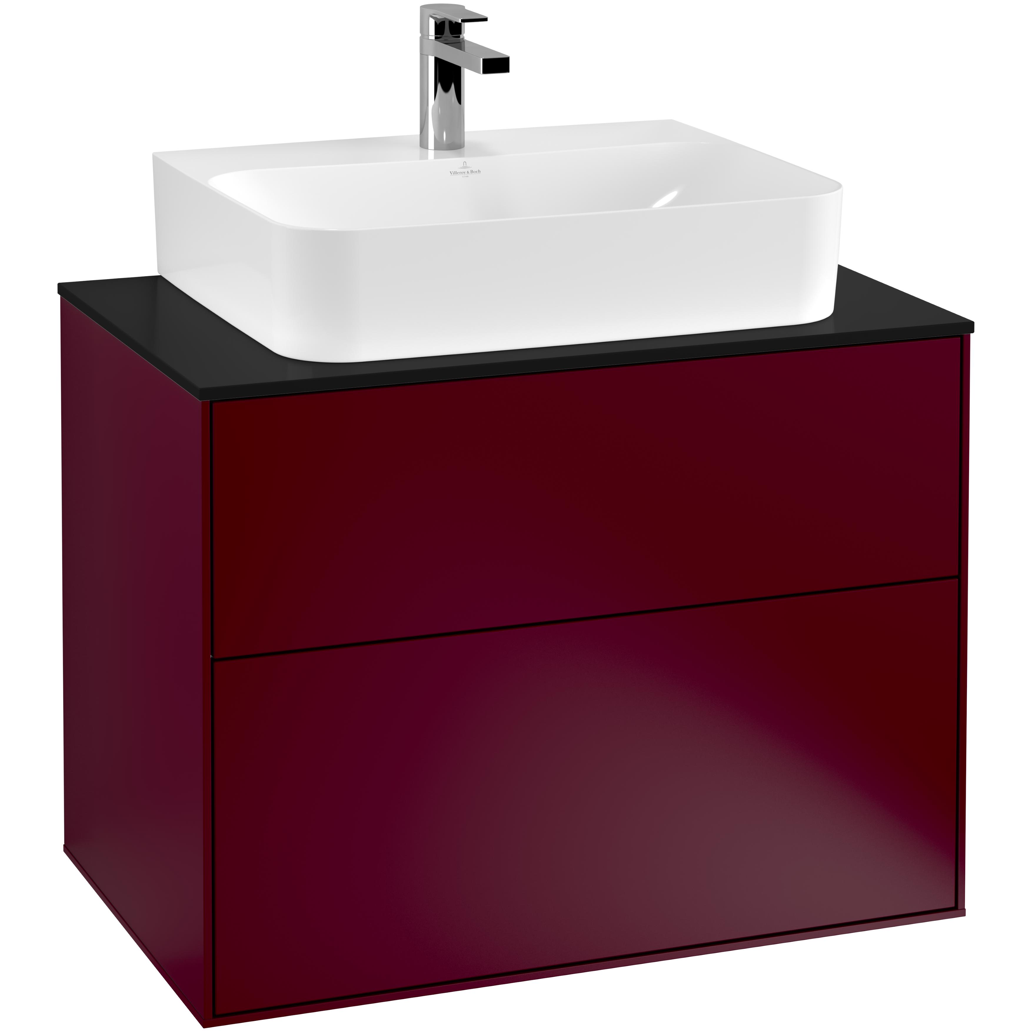 Tvättställsskåp Villeroy & Boch Finion med 2 Lådor och Bänkskiva för Centrerat Tvättställ | badrum - badrumsmobler - tvattstallsskap-och-kommod | KakelKungen