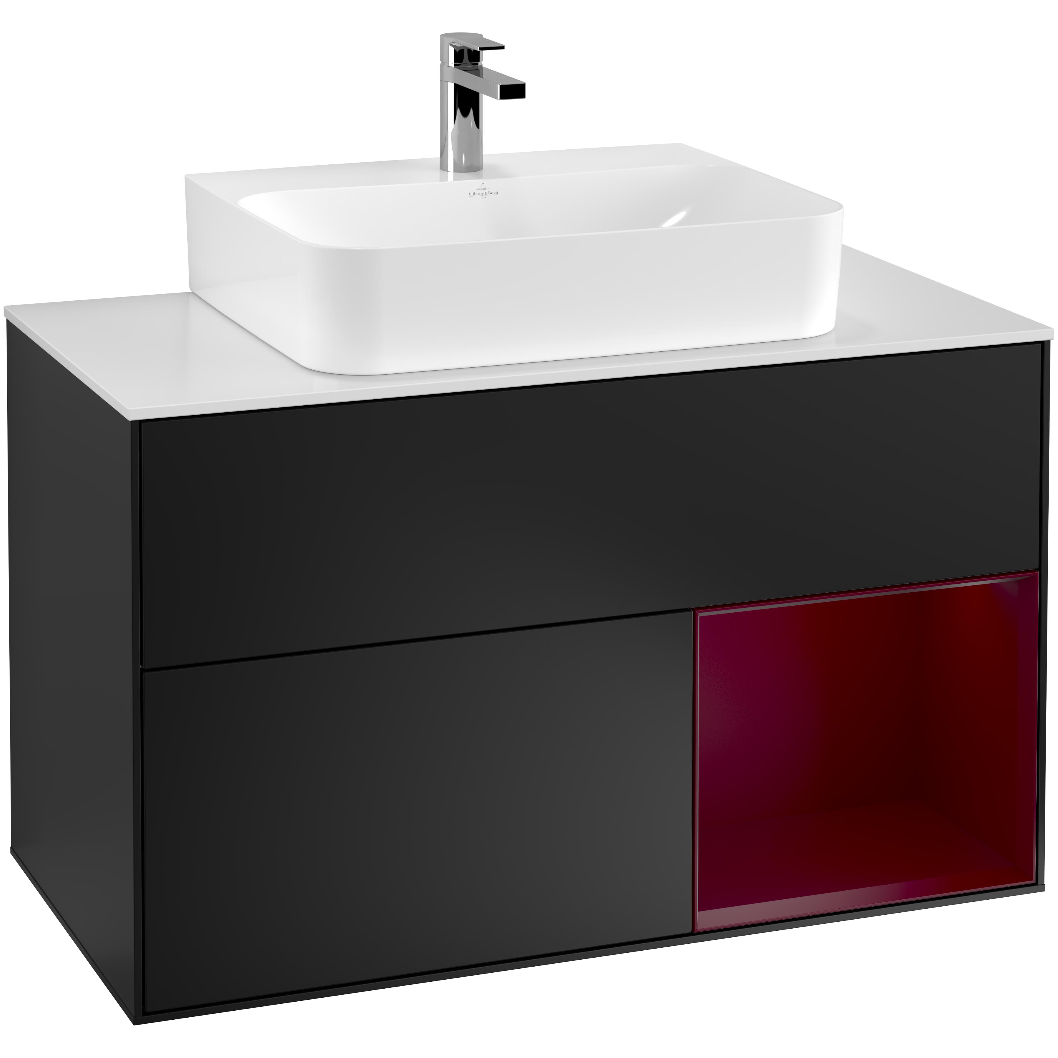 Tvättställsskåp Villeroy & Boch Finion med 2 Lådor Hylla och Bänkskiva för Centrerat Tvättställ