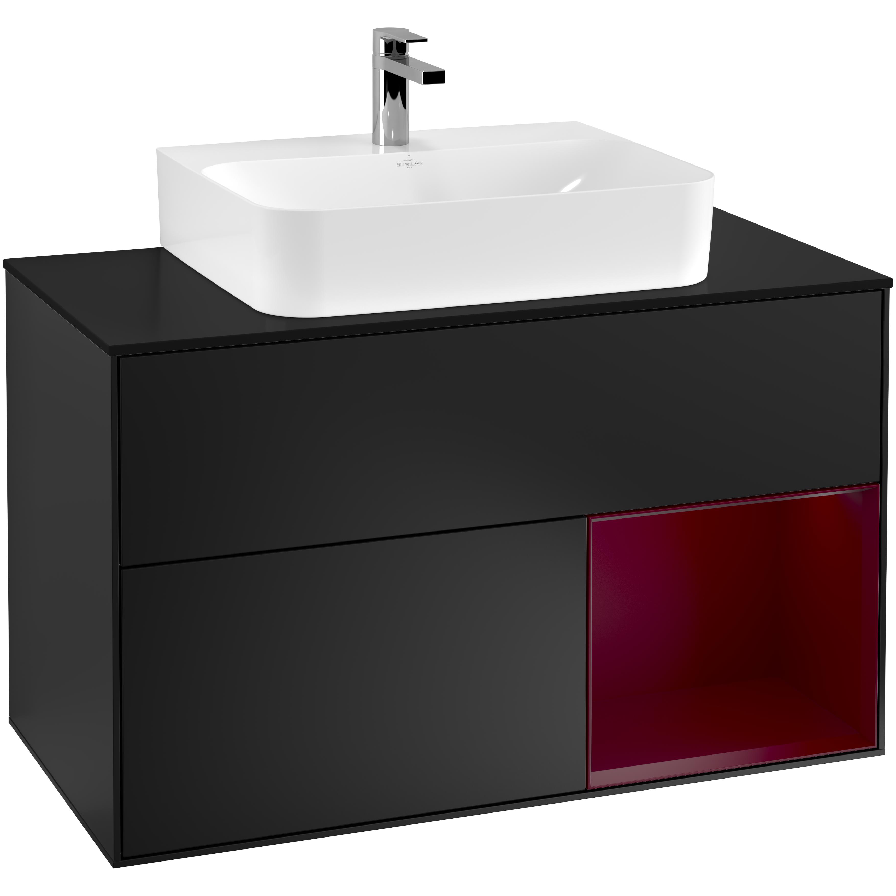 Tvättställsskåp Villeroy & Boch Finion med 2 Lådor Hylla och Bänkskiva för Centrerat Tvättställ