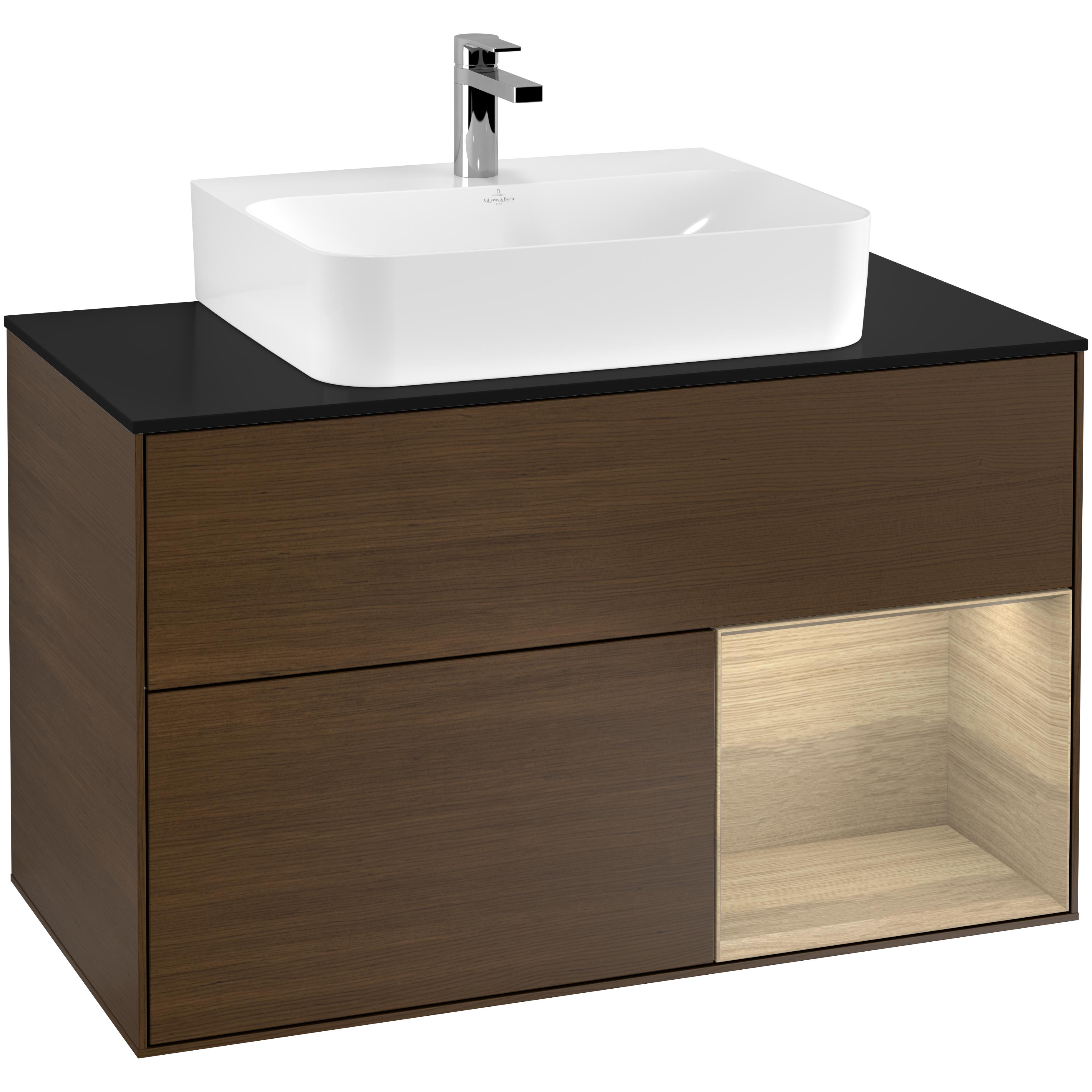 Tvättställsskåp Villeroy & Boch Finion med 2 Lådor Hylla och Bänkskiva för Centrerat Tvättställ