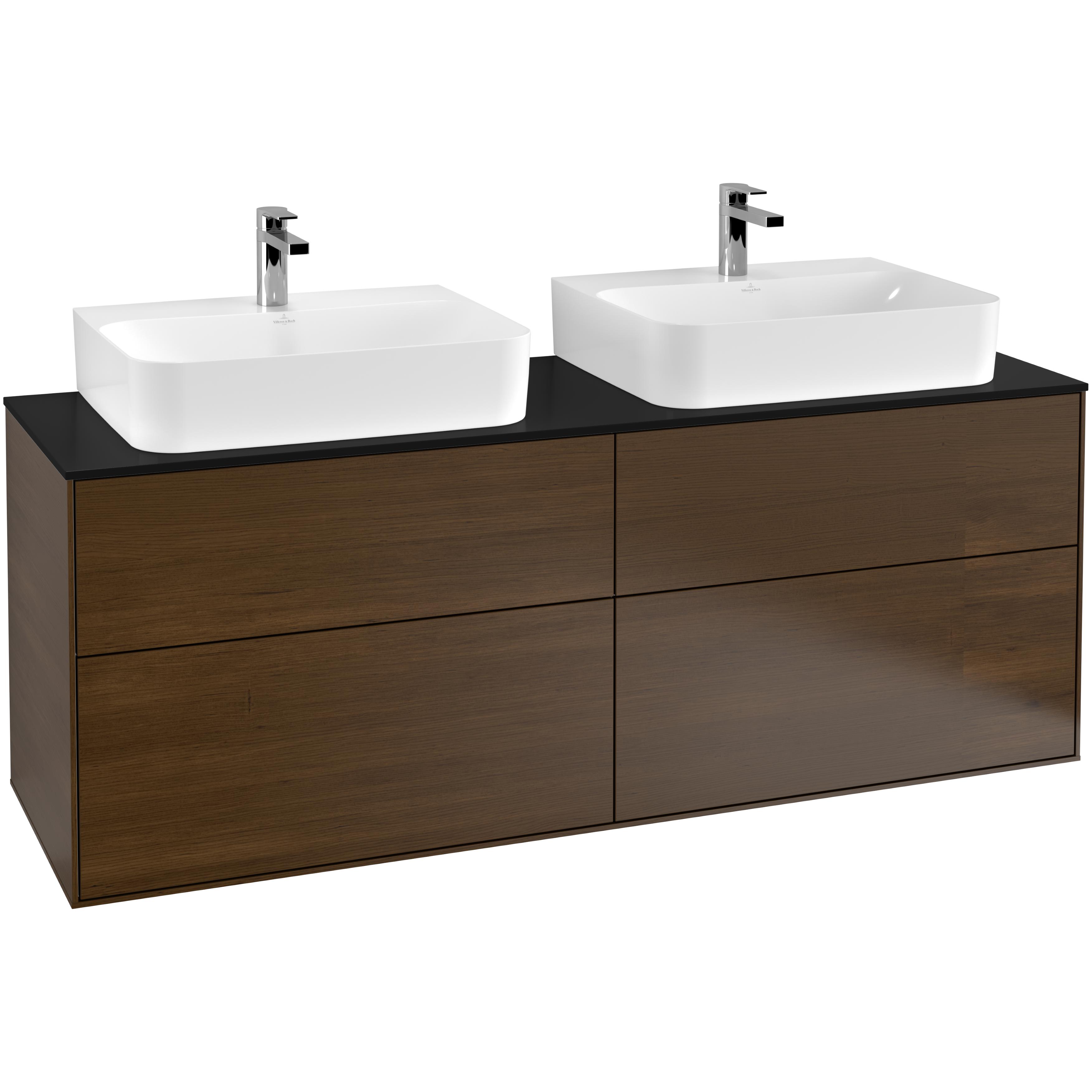 Tvättställsskåp Villeroy & Boch Finion med 4 Lådor och Bänkskiva för Två Tvättställ | badrum - badrumsmobler - tvattstallsskap-och-kommod | KakelKungen