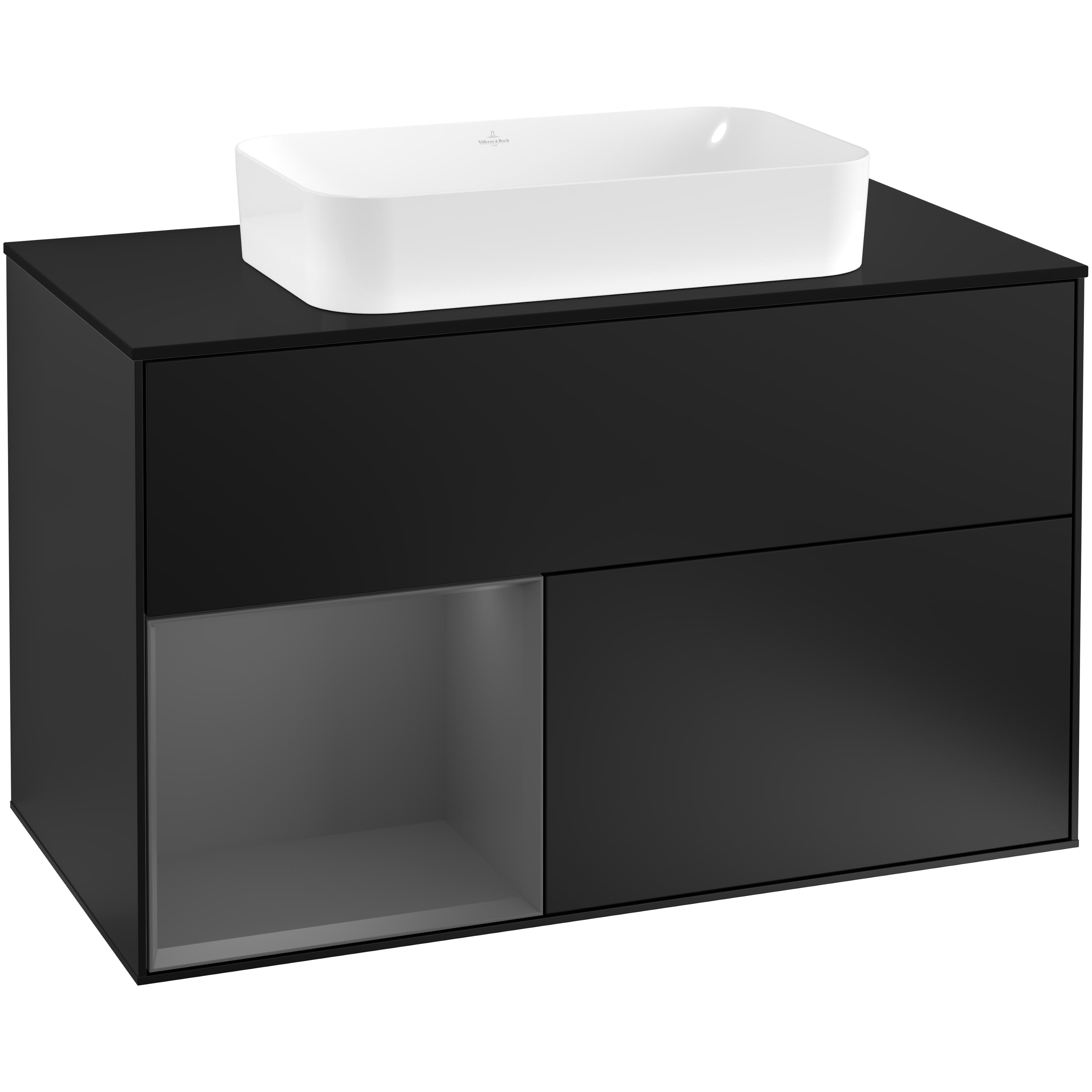 Tvättställsskåp Villeroy & Boch Finion med 2 Lådor Hylla och Bänkskiva för Fristående Tvättställ | badrum - badrumsmobler - tvattstallsskap-och-kommod | KakelKungen