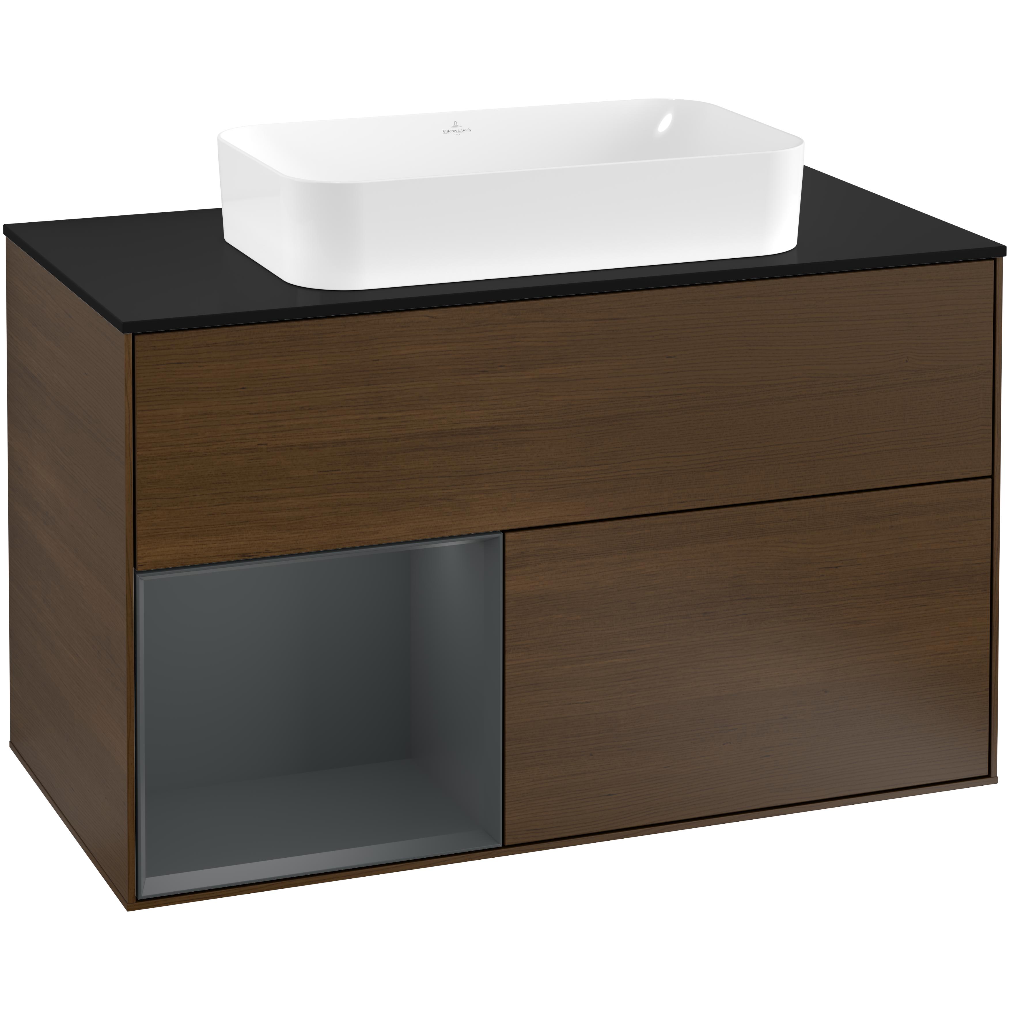 Tvättställsskåp Villeroy & Boch Finion med 2 Lådor Hylla och Bänkskiva för Fristående Tvättställ | badrum - badrumsmobler - tvattstallsskap-och-kommod | KakelKungen