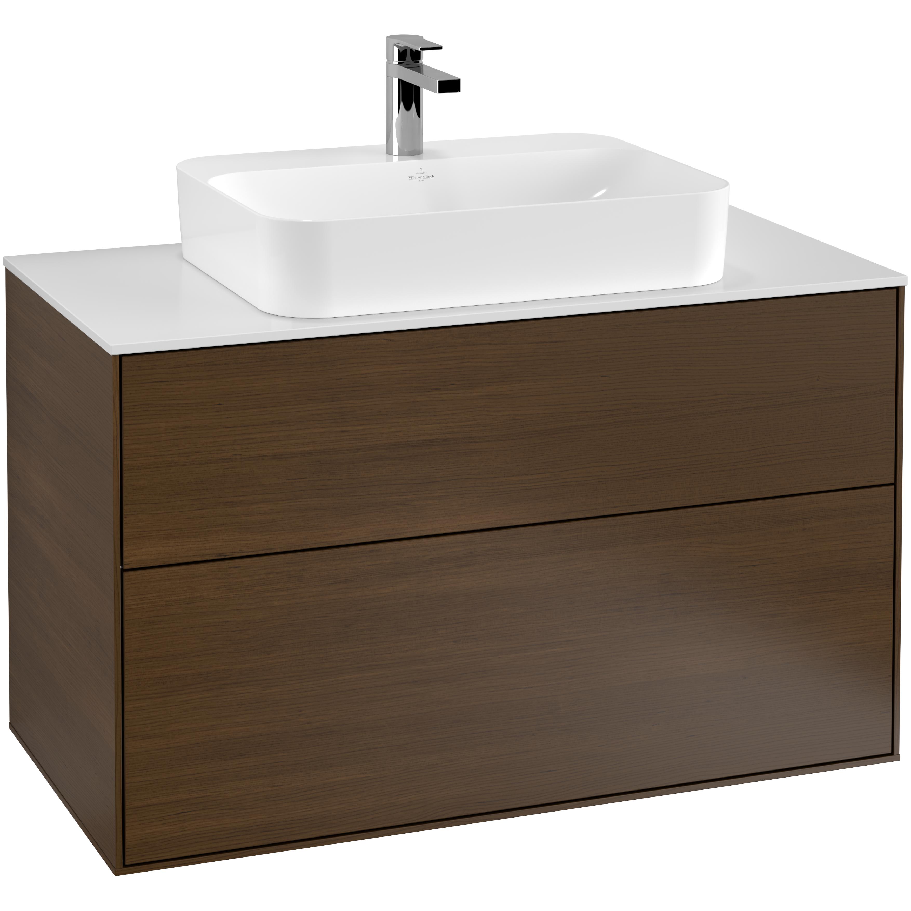 Tvättställsskåp Villeroy & Boch Finion med 2 Lådor och Bänkskiva för Ytmonterat Tvättställ