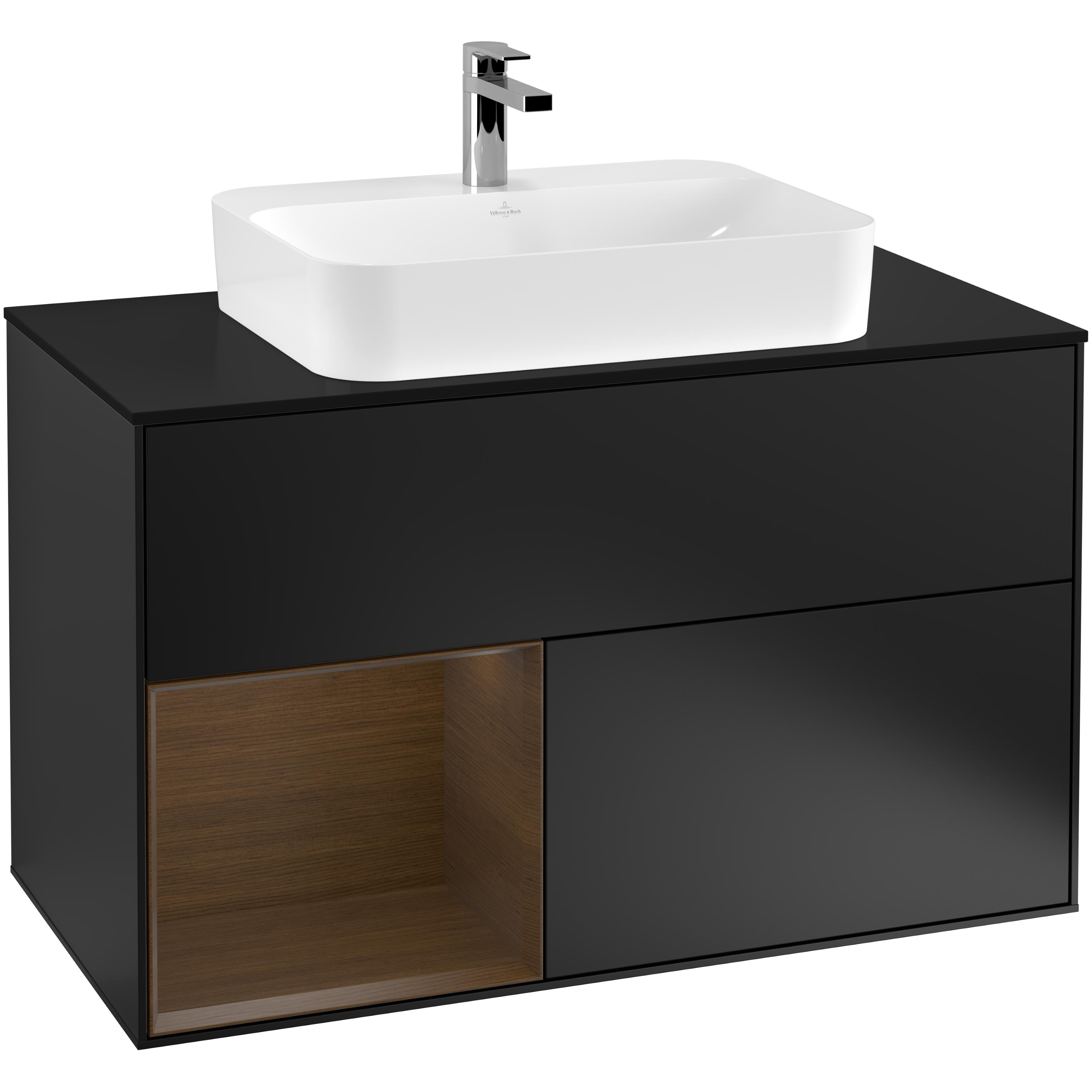 Tvättställsskåp Villeroy & Boch Finion med 2 Lådor Hylla och Bänkskiva för Ytmonterat Tvättställ | badrum - badrumsmobler - tvattstallsskap-och-kommod | KakelKungen