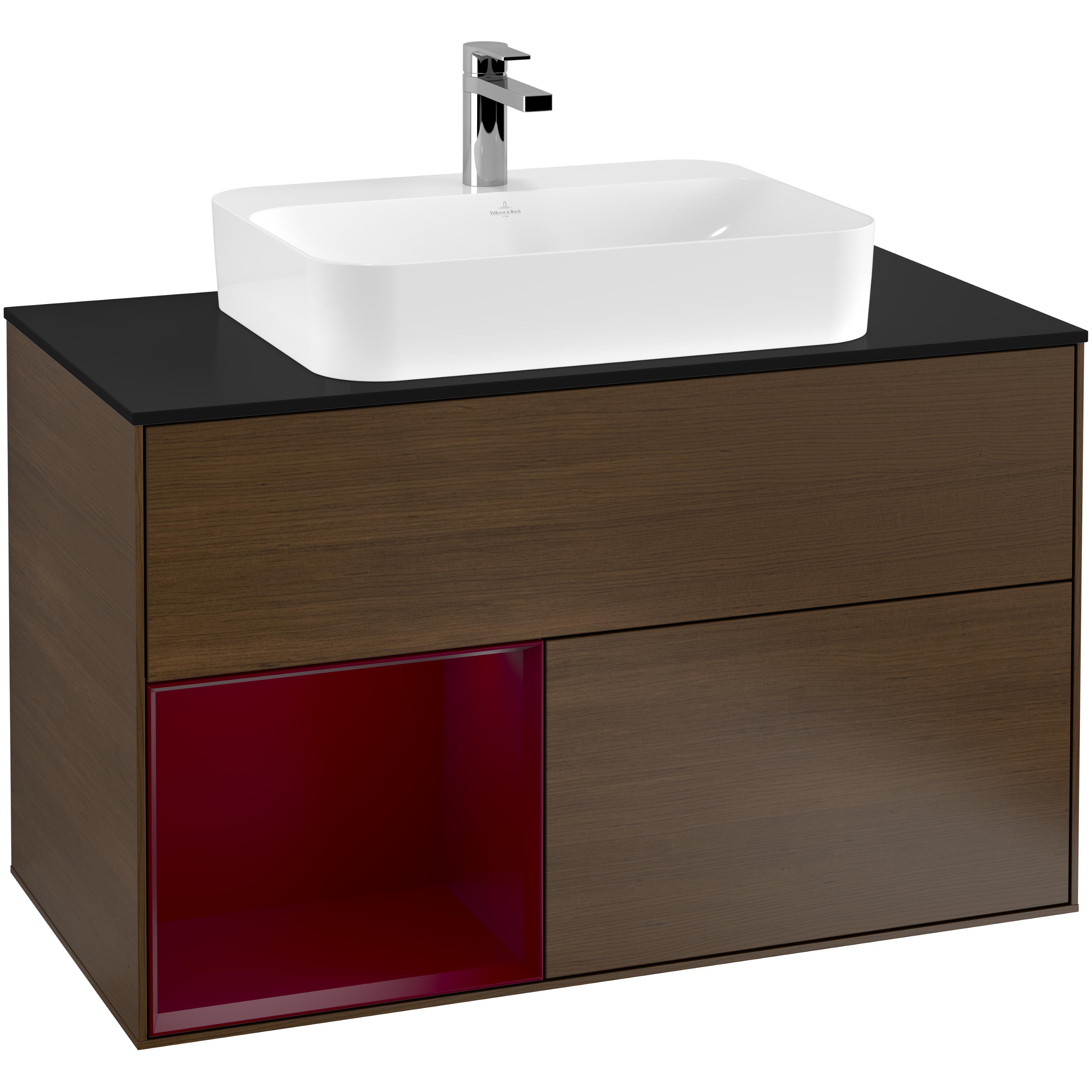 Tvättställsskåp Villeroy & Boch Finion med 2 Lådor Hylla och Bänkskiva för Ytmonterat Tvättställ | badrum - badrumsmobler - tvattstallsskap-och-kommod | KakelKungen