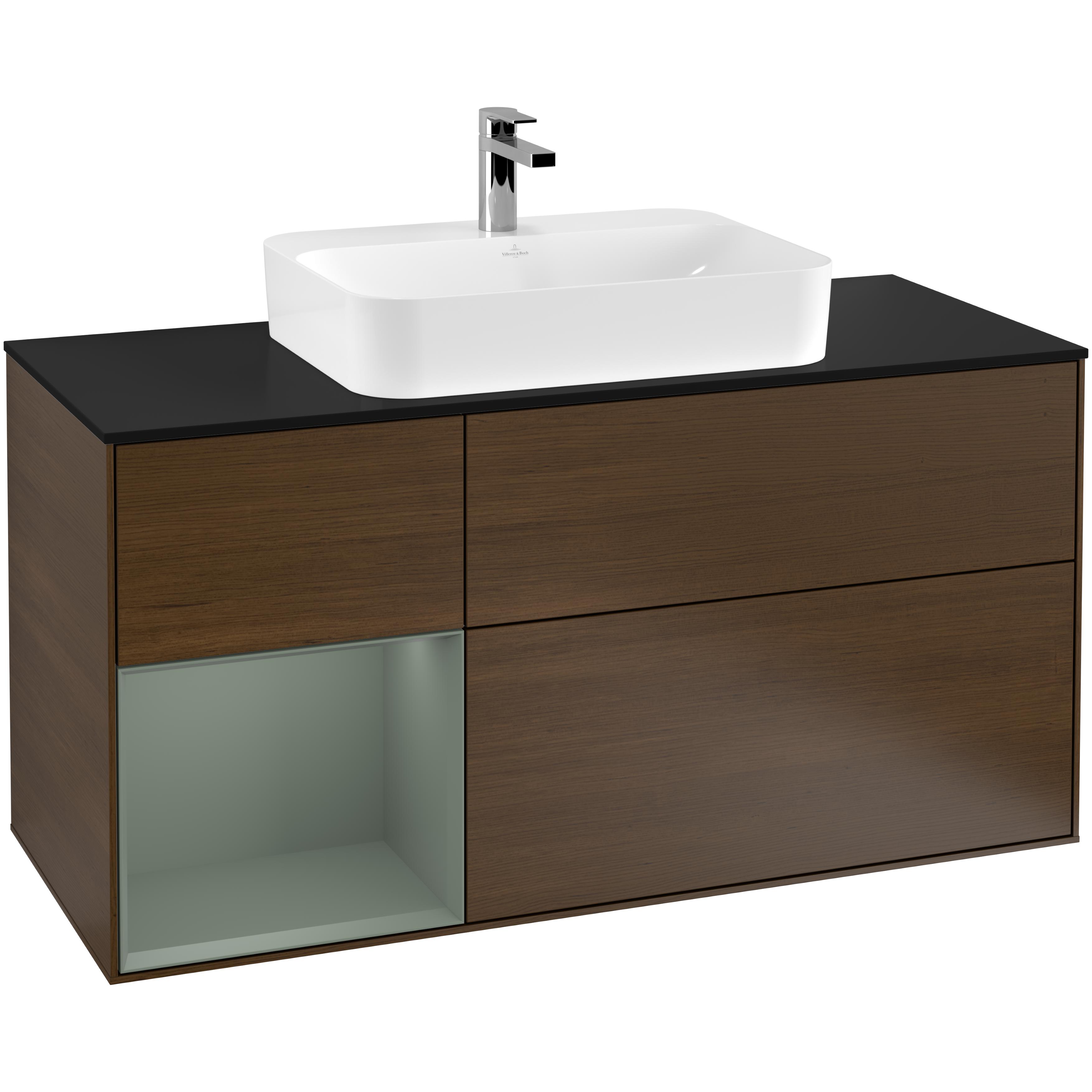 Tvättställsskåp Villeroy & Boch Finion med 3 Lådor Hylla och Bänkskiva för Ytmonterat Tvättställ | badrum - badrumsmobler - tvattstallsskap-och-kommod | KakelKungen