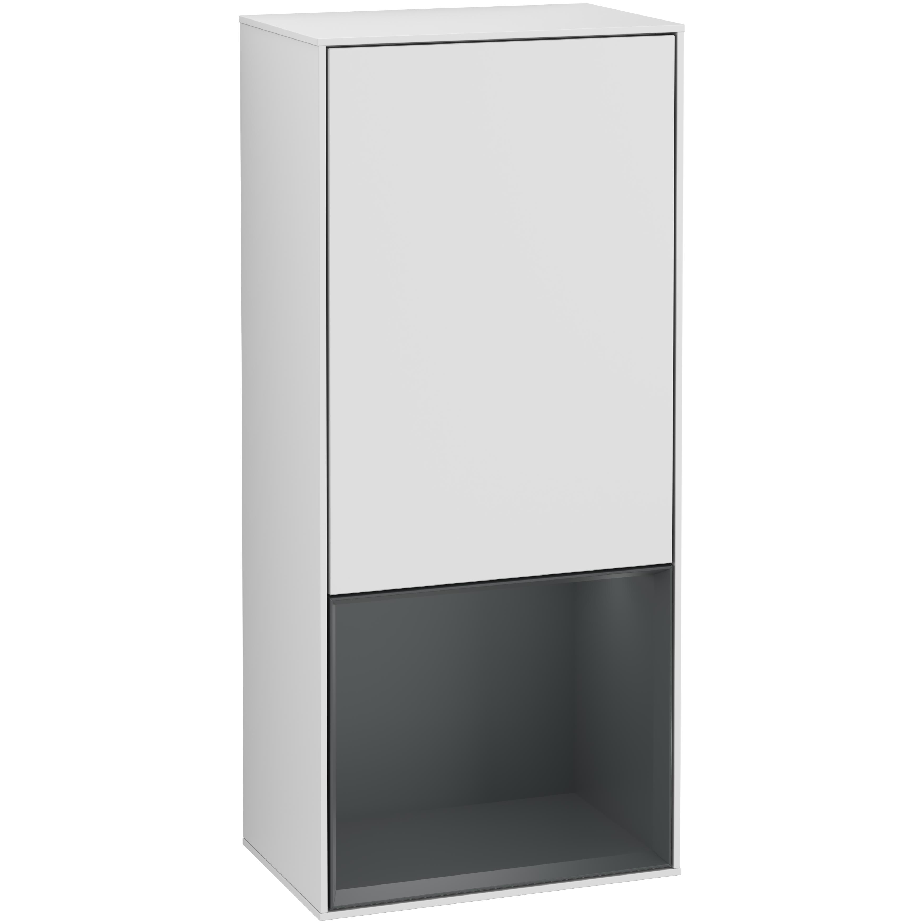 Väggskåp Villeroy & Boch Finion med 1 Dörr och Öppen Hylla Nere 418 mm