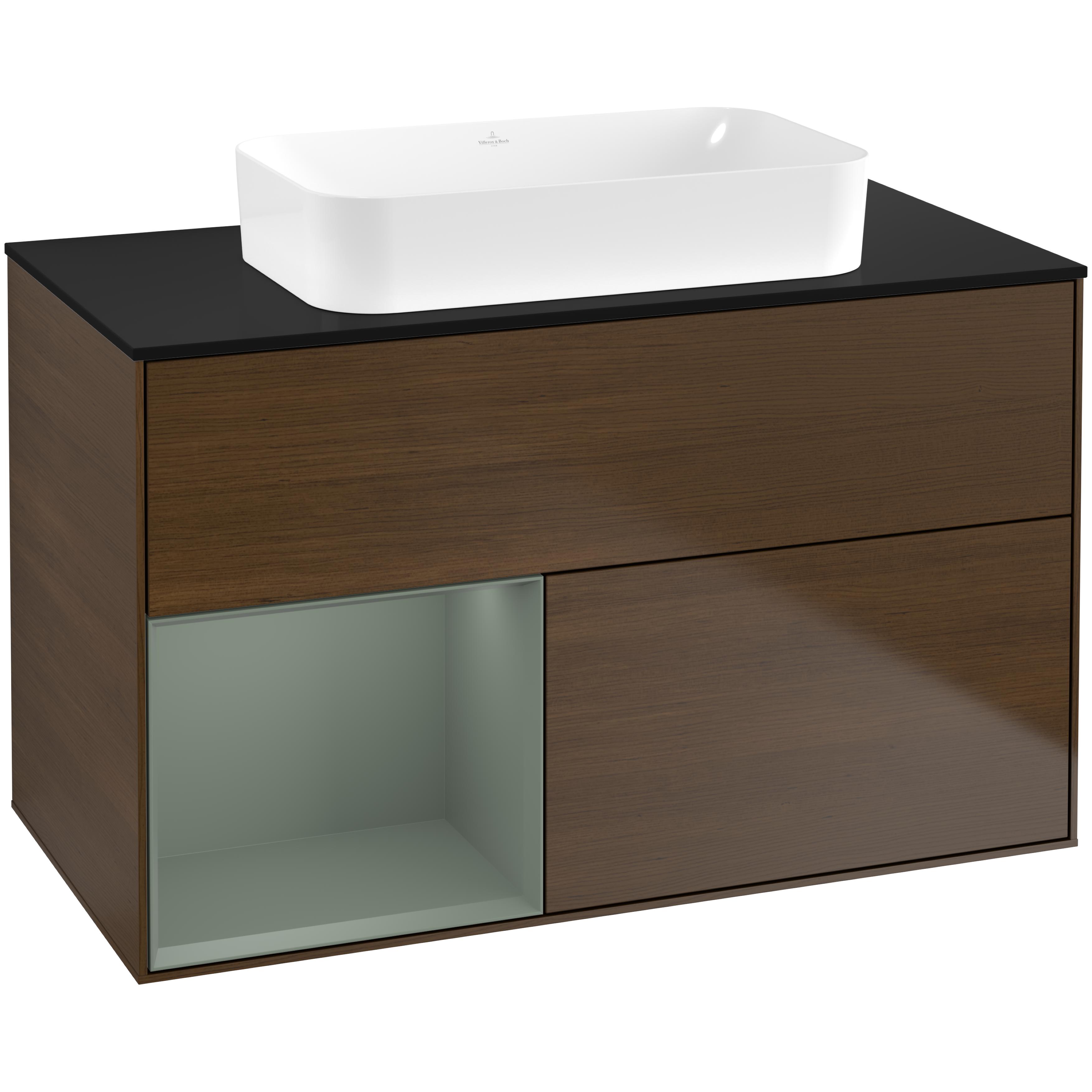 Tvättställsskåp Villeroy & Boch Finion med 2 Lådor Hylla och Bänkskiva för Fristående Tvättställ | badrum - badrumsmobler - tvattstallsskap-och-kommod | KakelKungen