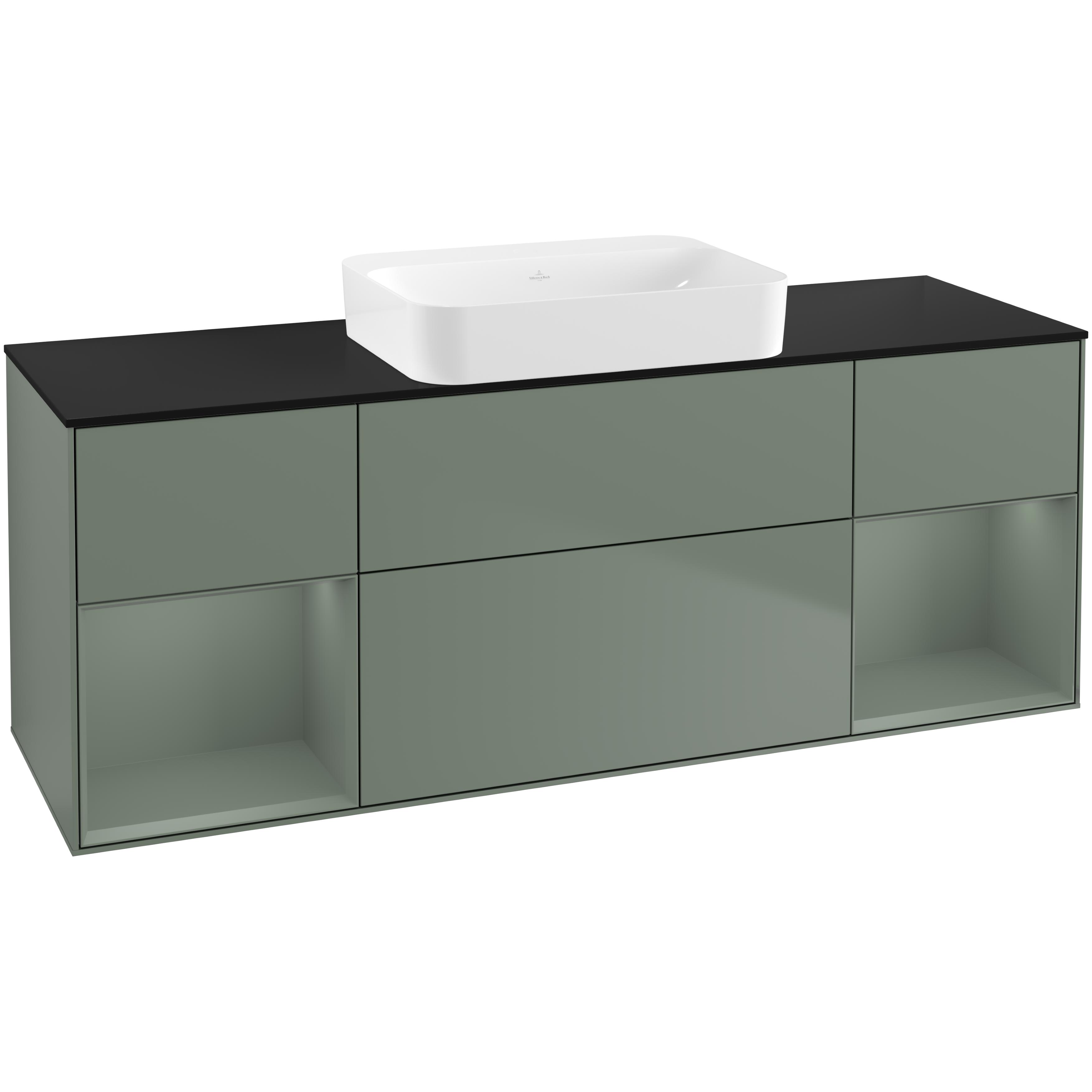 Tvättställsskåp Villeroy & Boch Finion med Två Hyllor och Bänkskiva för Fristående Tvättställ | badrum - badrumsmobler - tvattstallsskap-och-kommod | KakelKungen