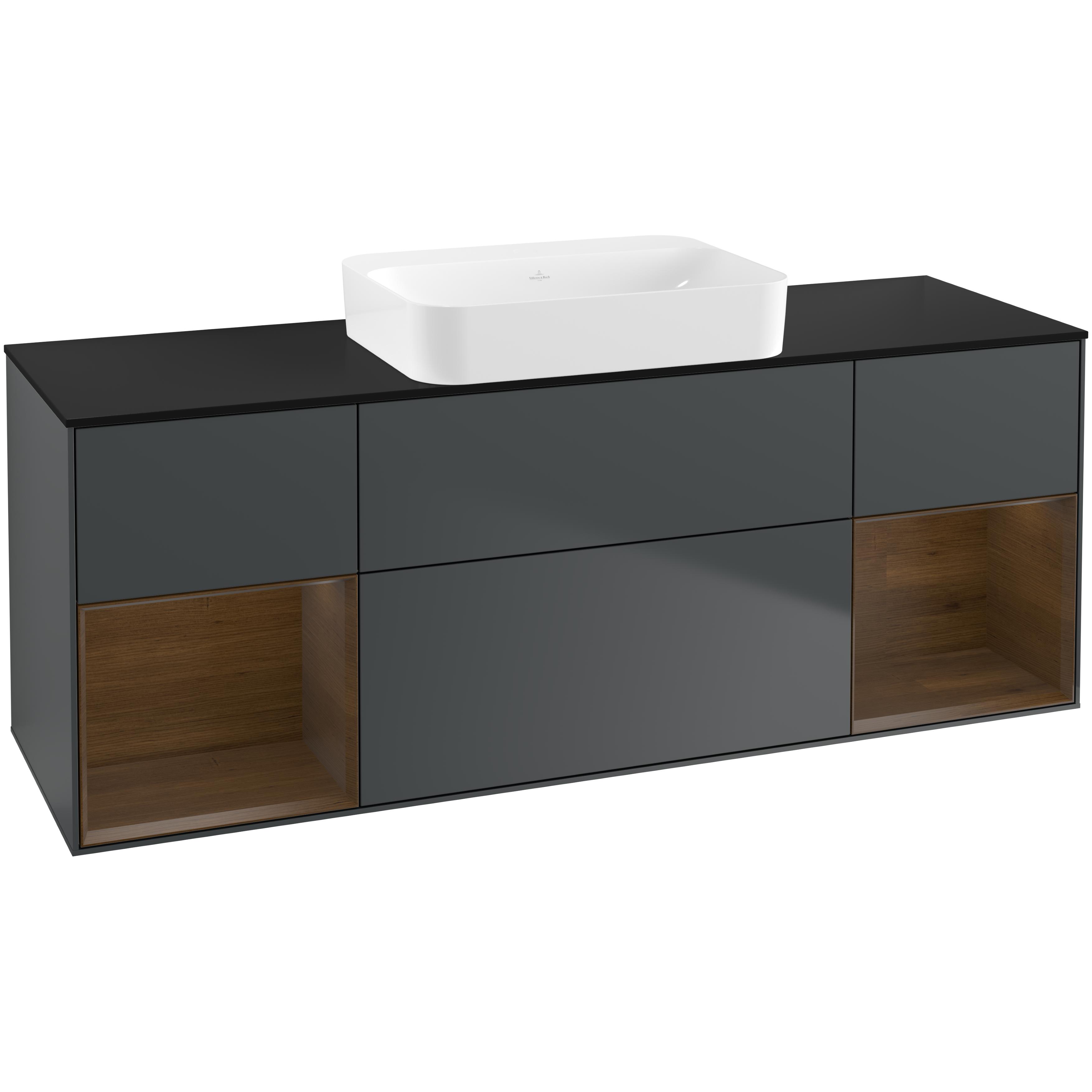 Tvättställsskåp Villeroy & Boch Finion med Två Hyllor och Bänkskiva för Fristående Tvättställ | badrum - badrumsmobler - tvattstallsskap-och-kommod | KakelKungen