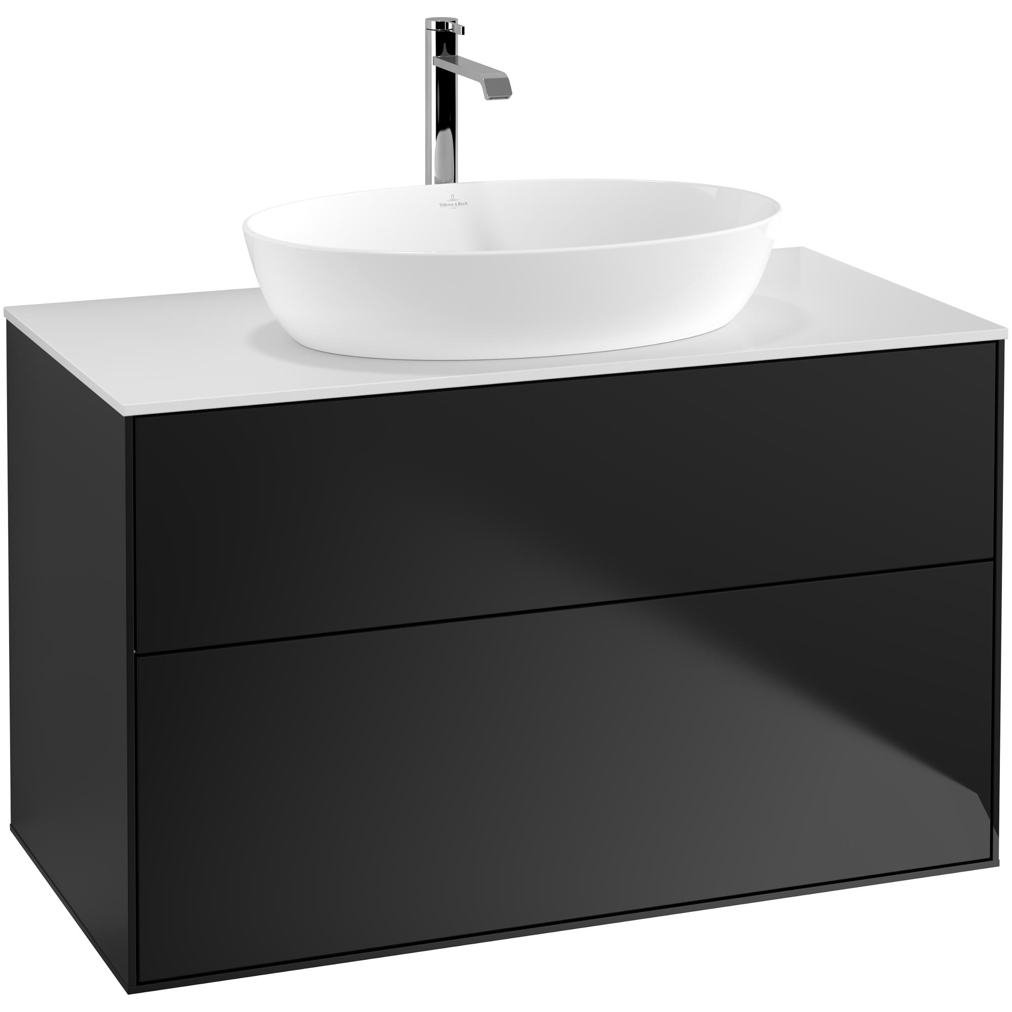 Tvättställsskåp Villeroy & Boch Finion med 2 Lådor och Bänkskiva för Fristående Tvättställ från Artis & Collaro | badrum - badrumsmobler - tvattstallsskap-och-kommod | KakelKungen