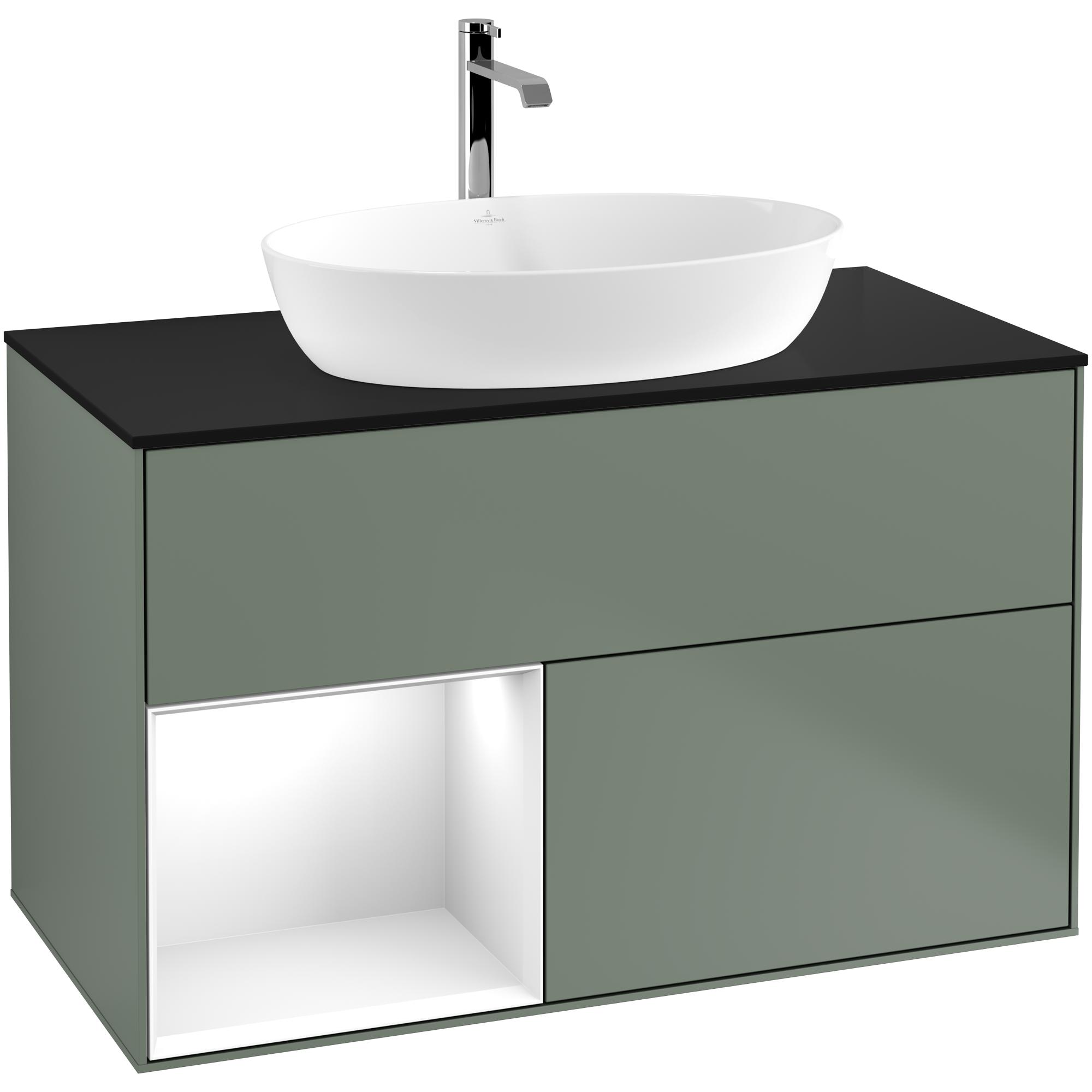 Tv&auml;ttst&auml;llssk&aring;p Villeroy & Boch Finion med 2 L&aring;dor Hylla och B&auml;nkskiva f&ouml;r Frist&aring;ende Tv&auml;ttst&auml;ll fr&aring;n Artis & Collaro