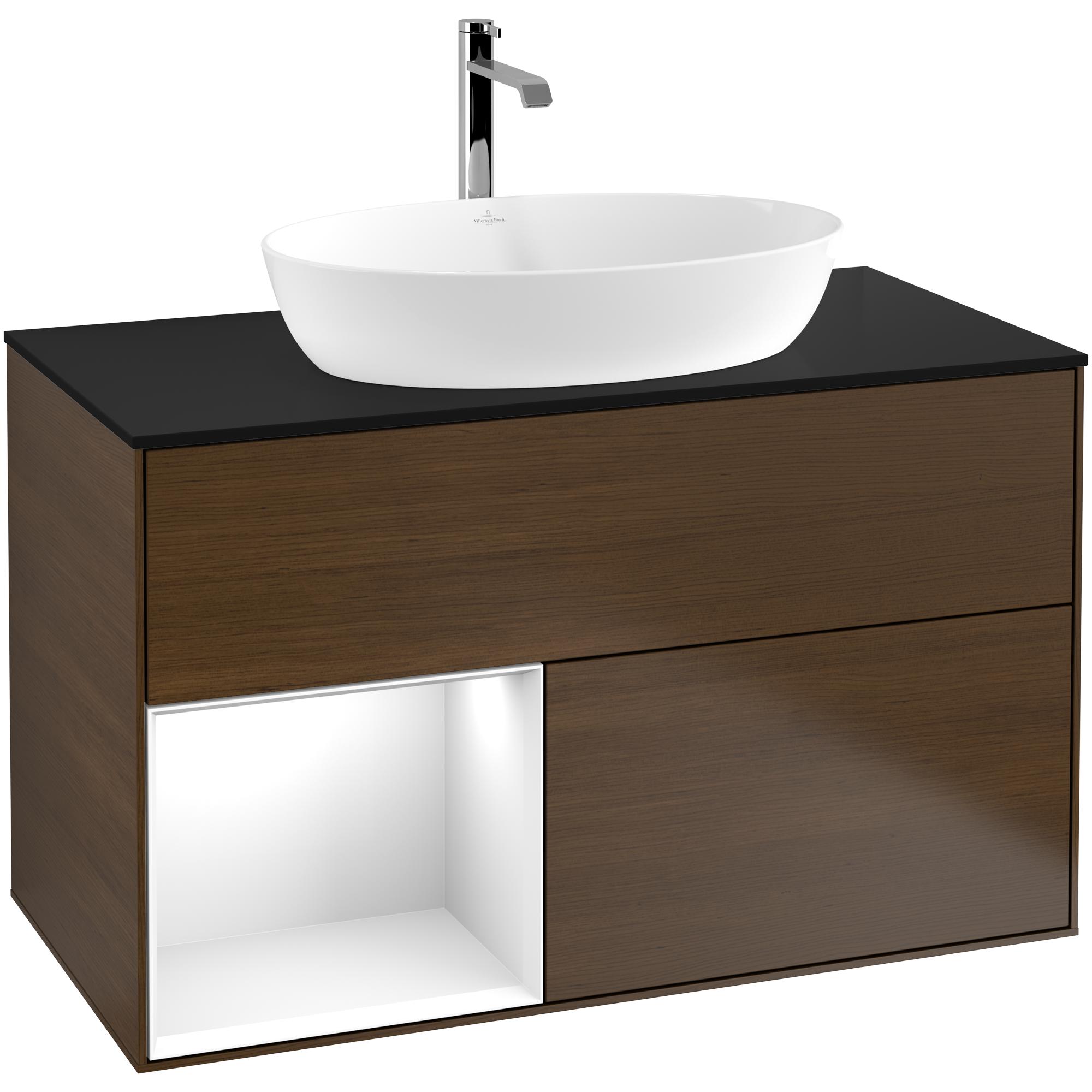 Tvättställsskåp Villeroy & Boch Finion med 2 Lådor Hylla och Bänkskiva för Fristående Tvättställ från Artis & Collaro | badrum - badrumsmobler - tvattstallsskap-och-kommod | KakelKungen