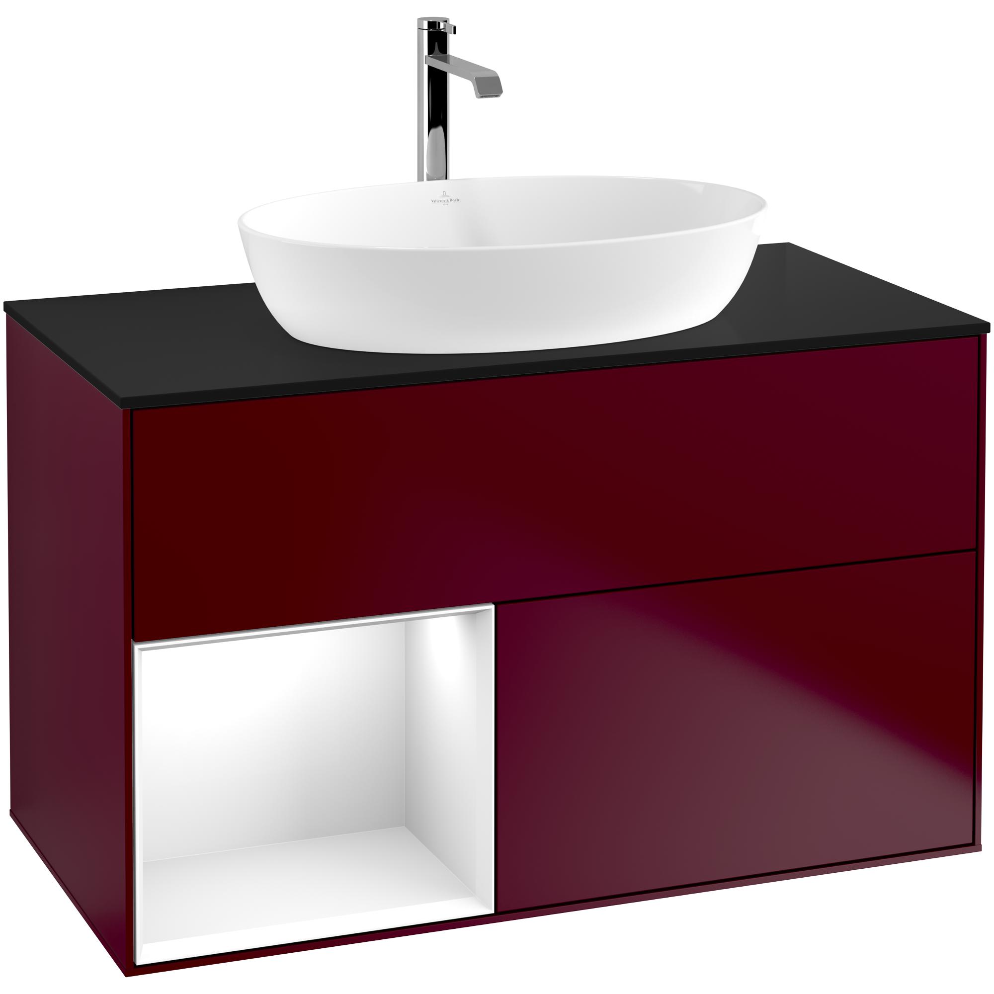 Tvättställsskåp Villeroy & Boch Finion med 2 Lådor Hylla och Bänkskiva för Fristående Tvättställ från Artis & Collaro | badrum - badrumsmobler - tvattstallsskap-och-kommod | KakelKungen