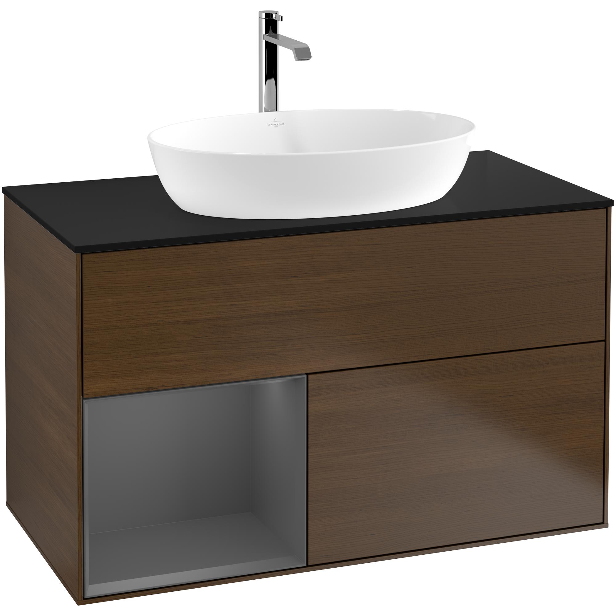 Tvättställsskåp Villeroy & Boch Finion med 2 Lådor Hylla och Bänkskiva för Fristående Tvättställ från Artis & Collaro | badrum - badrumsmobler - tvattstallsskap-och-kommod | KakelKungen