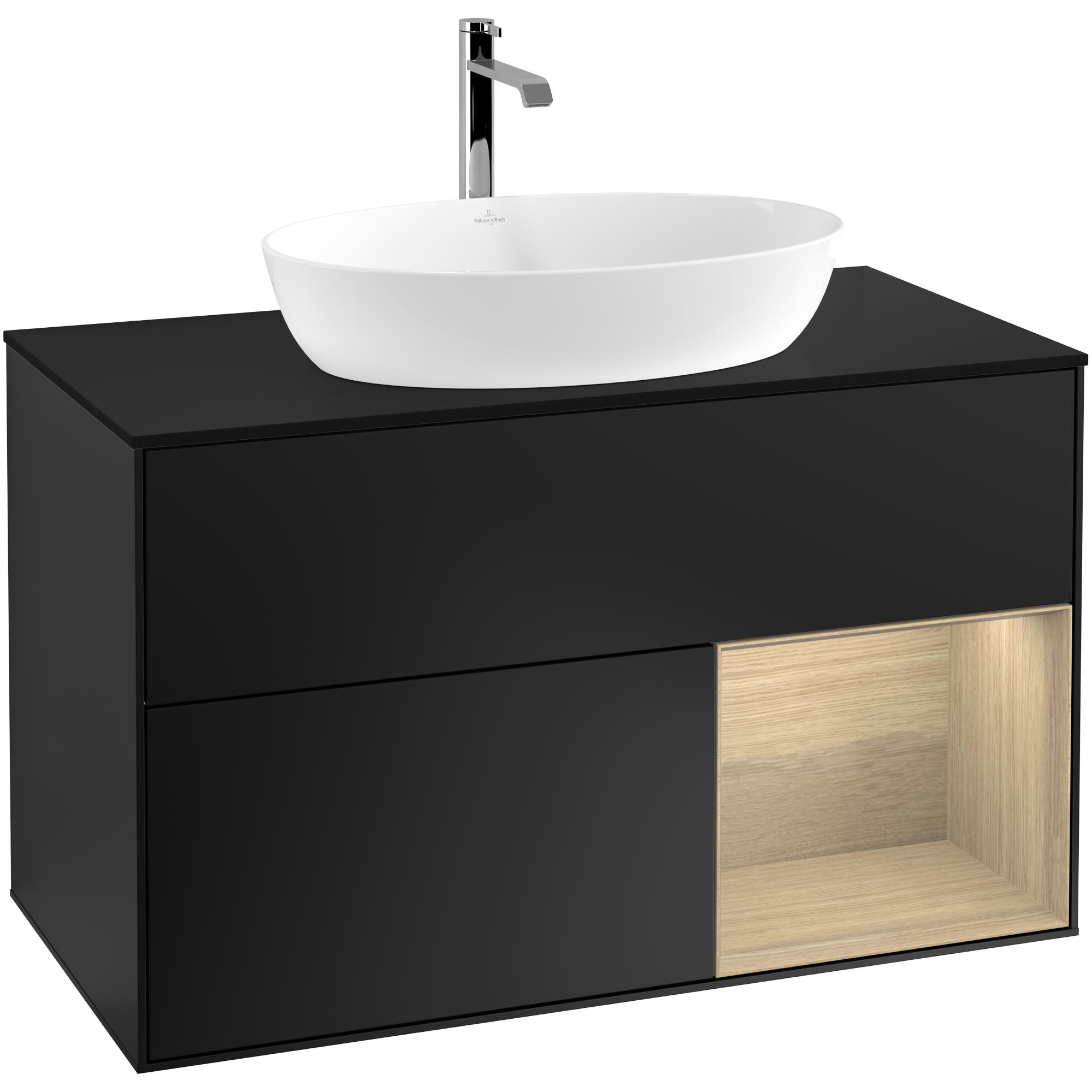 Tvättställsskåp Villeroy & Boch Finion med 2 Lådor Hylla och Bänkskiva för Fristående Tvättställ från Artis & Collaro | badrum - badrumsmobler - tvattstallsskap-och-kommod | KakelKungen