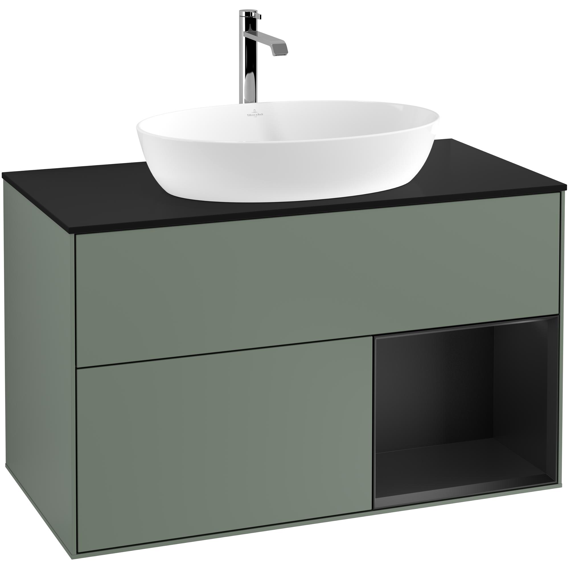 Tvättställsskåp Villeroy & Boch Finion med 2 Lådor Hylla och Bänkskiva för Fristående Tvättställ från Artis & Collaro | badrum - badrumsmobler - tvattstallsskap-och-kommod | KakelKungen