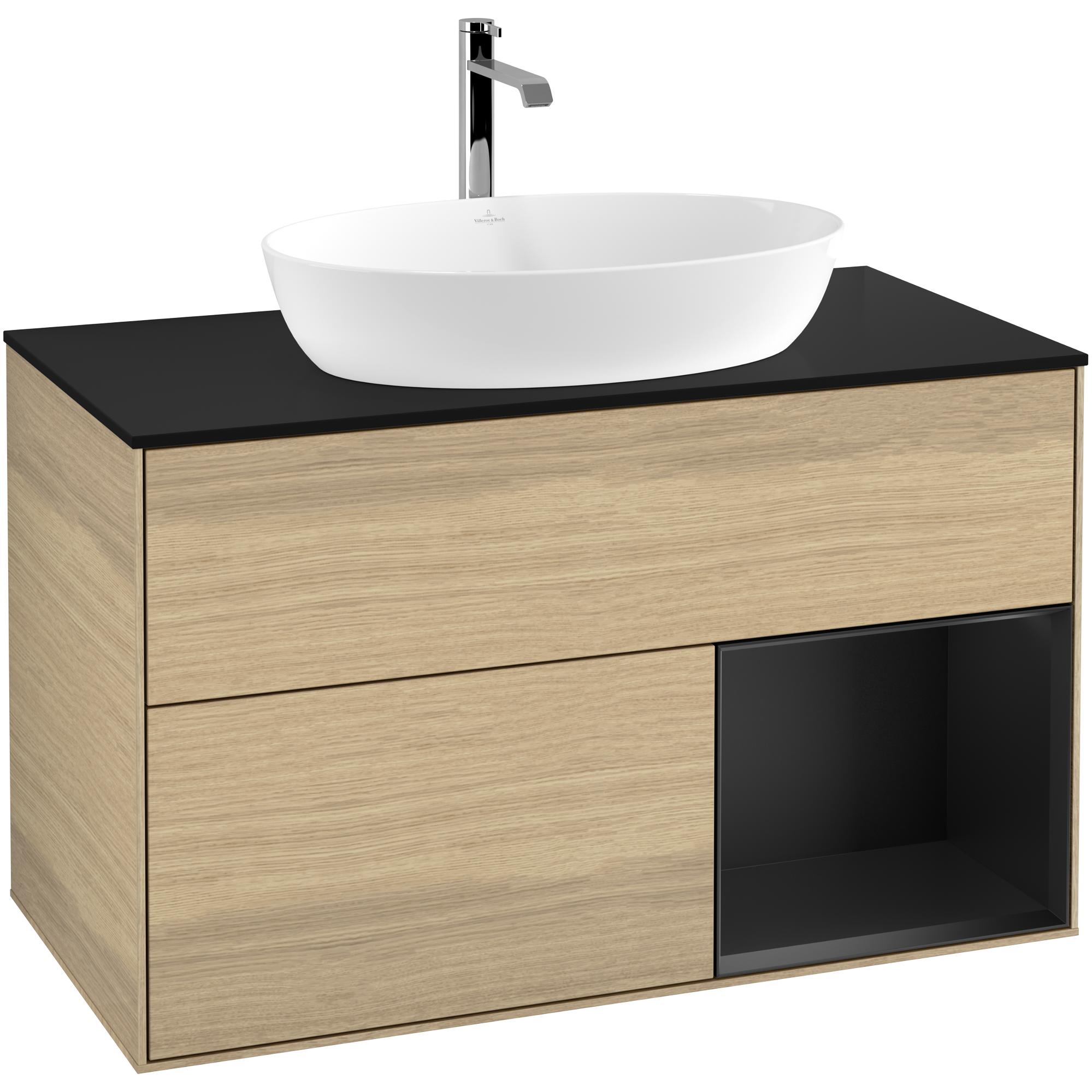 Tvättställsskåp Villeroy & Boch Finion med 2 Lådor Hylla och Bänkskiva för Fristående Tvättställ från Artis & Collaro | badrum - badrumsmobler - tvattstallsskap-och-kommod | KakelKungen