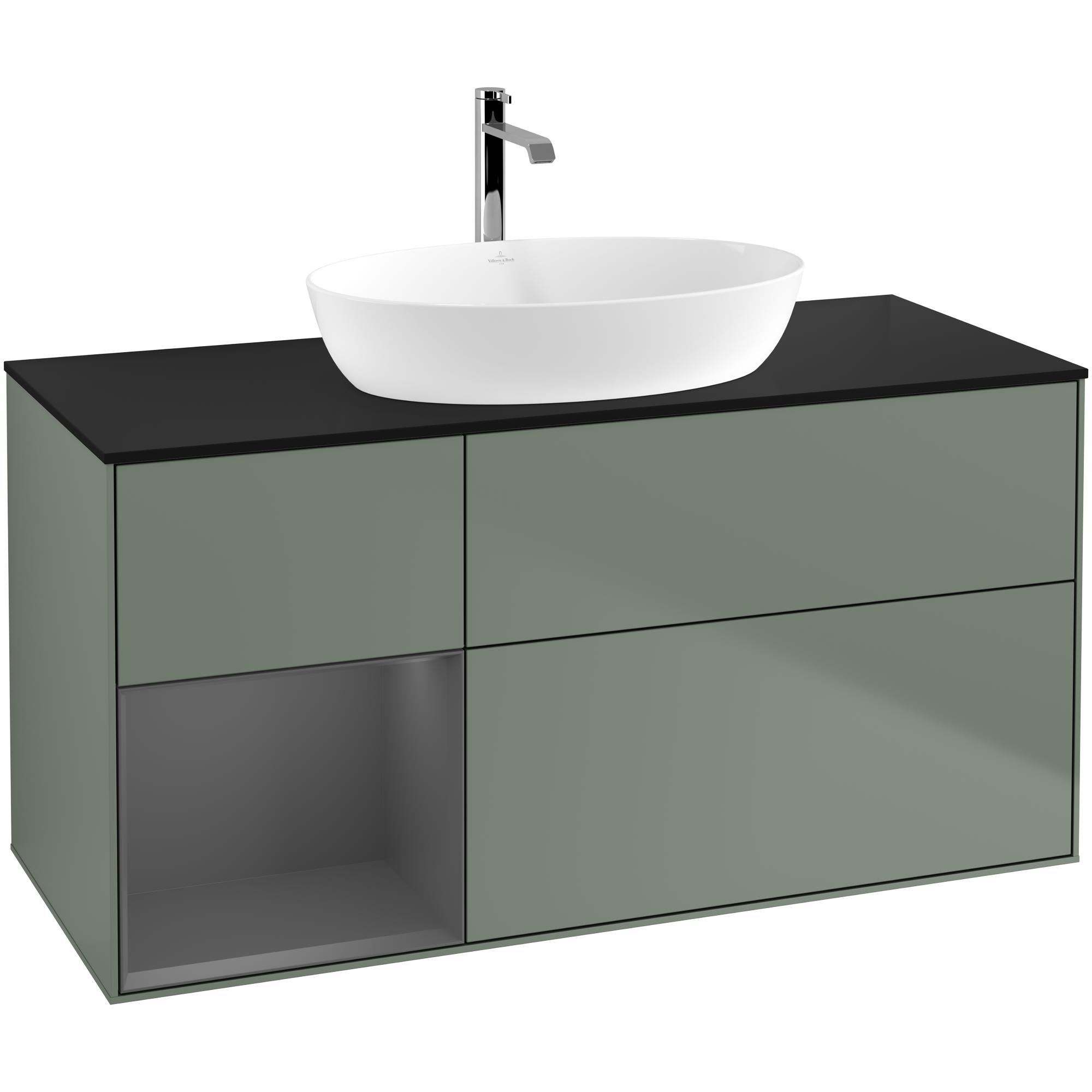 Tvättställsskåp Villeroy & Boch Finion med 3 Lådor Hylla och Bänkskiva för Fristående Tvättställ från Artis & Collaro | badrum - badrumsmobler - tvattstallsskap-och-kommod | KakelKungen