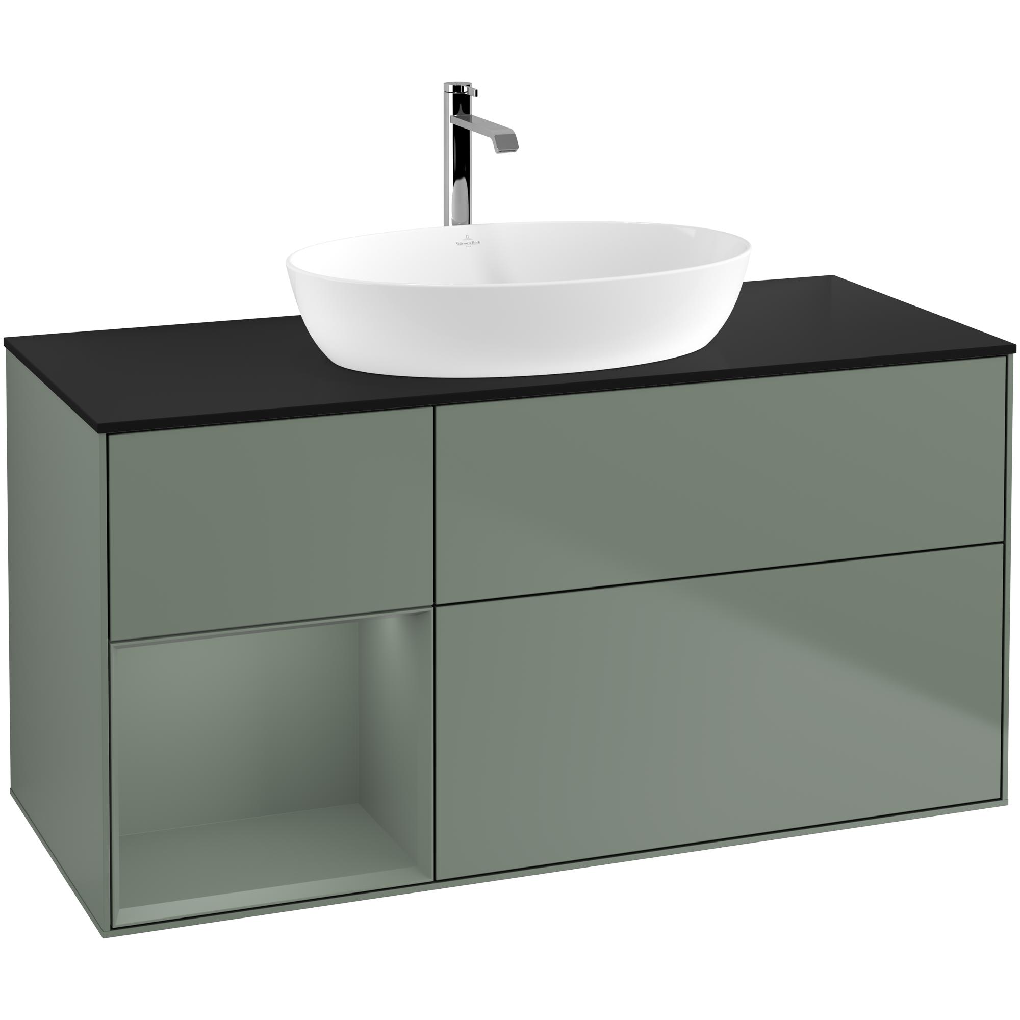 Tvättställsskåp Villeroy & Boch Finion med 3 Lådor Hylla och Bänkskiva för Fristående Tvättställ från Artis & Collaro | badrum - badrumsmobler - tvattstallsskap-och-kommod | KakelKungen