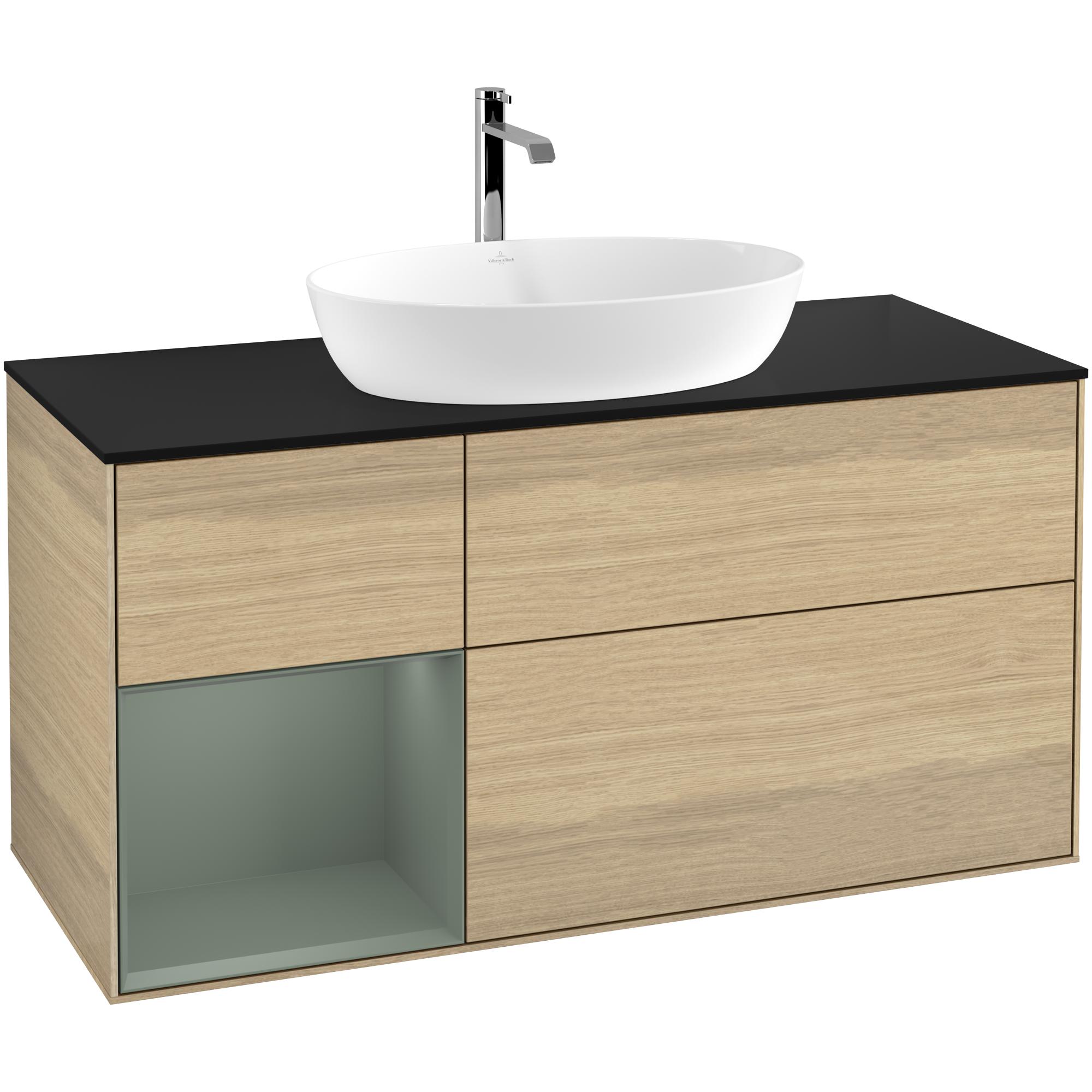 Tvättställsskåp Villeroy & Boch Finion med 3 Lådor Hylla och Bänkskiva för Fristående Tvättställ från Artis & Collaro | badrum - badrumsmobler - tvattstallsskap-och-kommod | KakelKungen