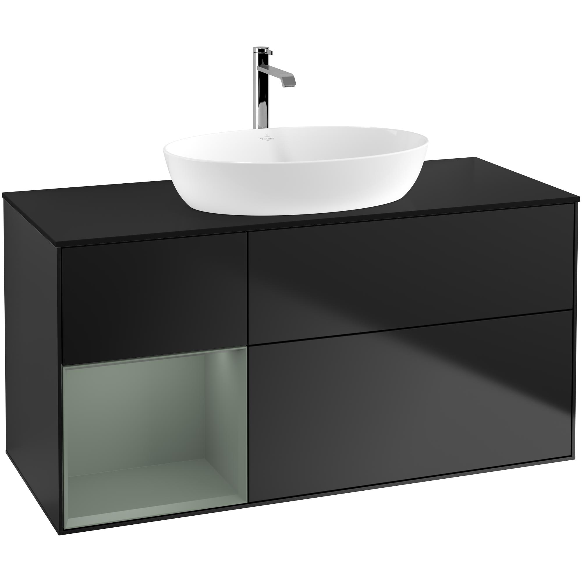 Tvättställsskåp Villeroy & Boch Finion med 3 Lådor Hylla och Bänkskiva för Fristående Tvättställ från Artis & Collaro | badrum - badrumsmobler - tvattstallsskap-och-kommod | KakelKungen