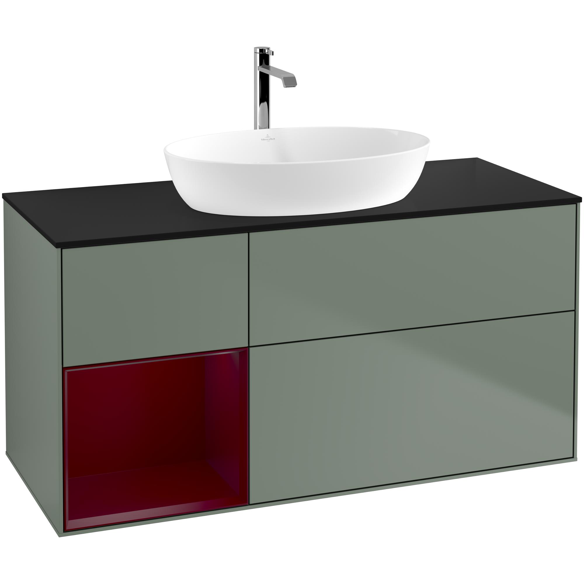 Tvättställsskåp Villeroy & Boch Finion med 3 Lådor Hylla och Bänkskiva för Fristående Tvättställ från Artis & Collaro | badrum - badrumsmobler - tvattstallsskap-och-kommod | KakelKungen